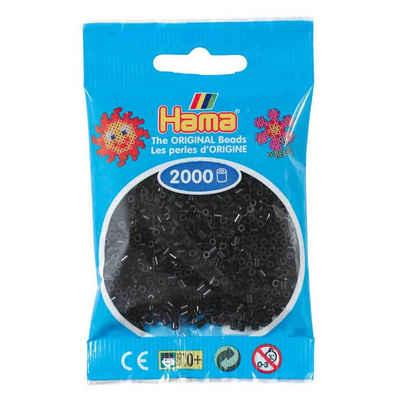 Hama Perlen Bügelperlen Hama Mini-Bügelperlen 2000 im Beutel schwarz