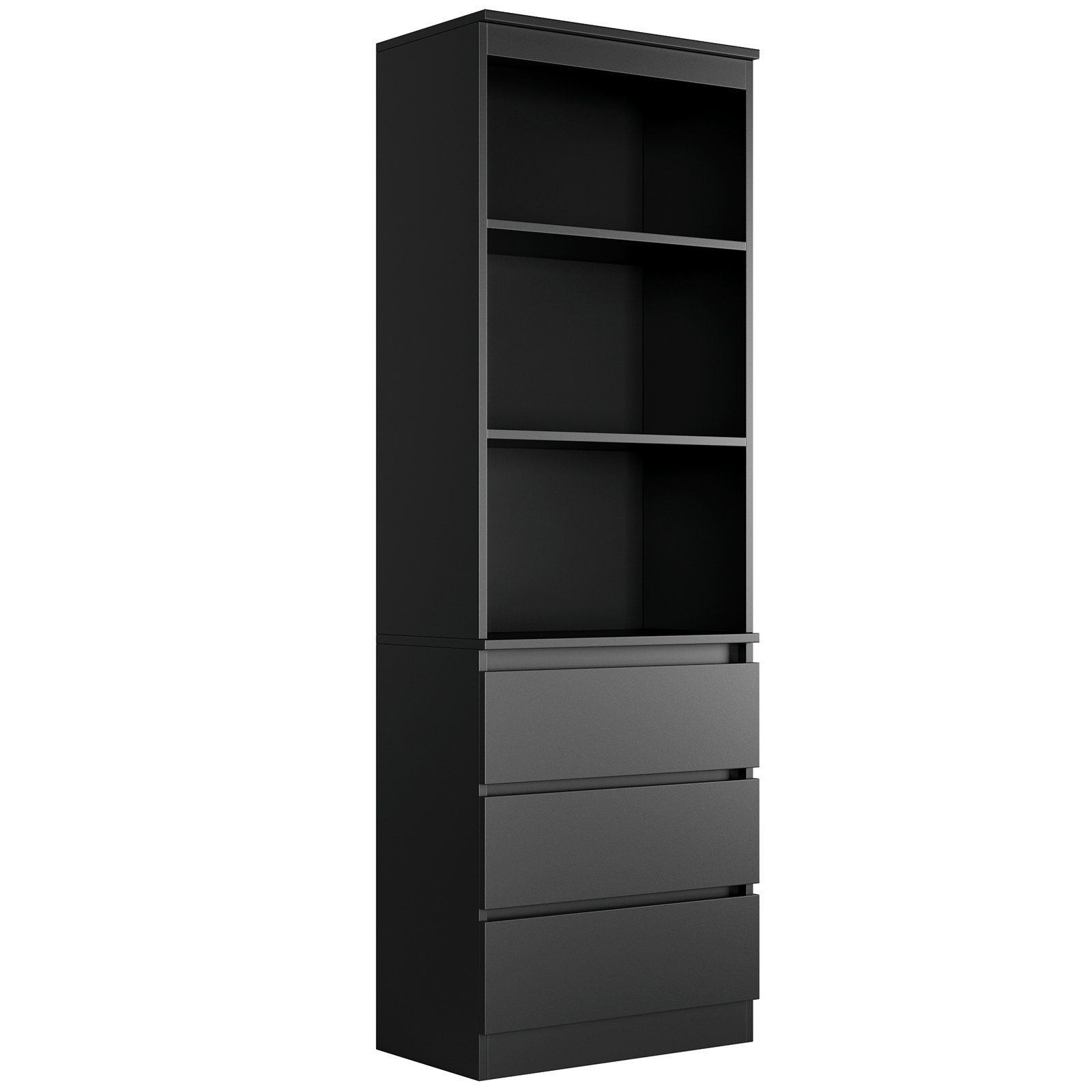 Homfa Hochschrank Bücherregal Bücherschrank mit 3 günstig online kaufen