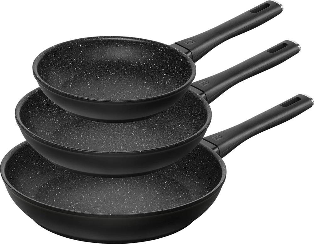 Zwilling Сковороди-Set Marquina Plus, Aluminium (Set, 3-tlg., je 1 Bratpfanne Ø 20/24/28 cm), Induktion, Ø 20, 24, 28 cm