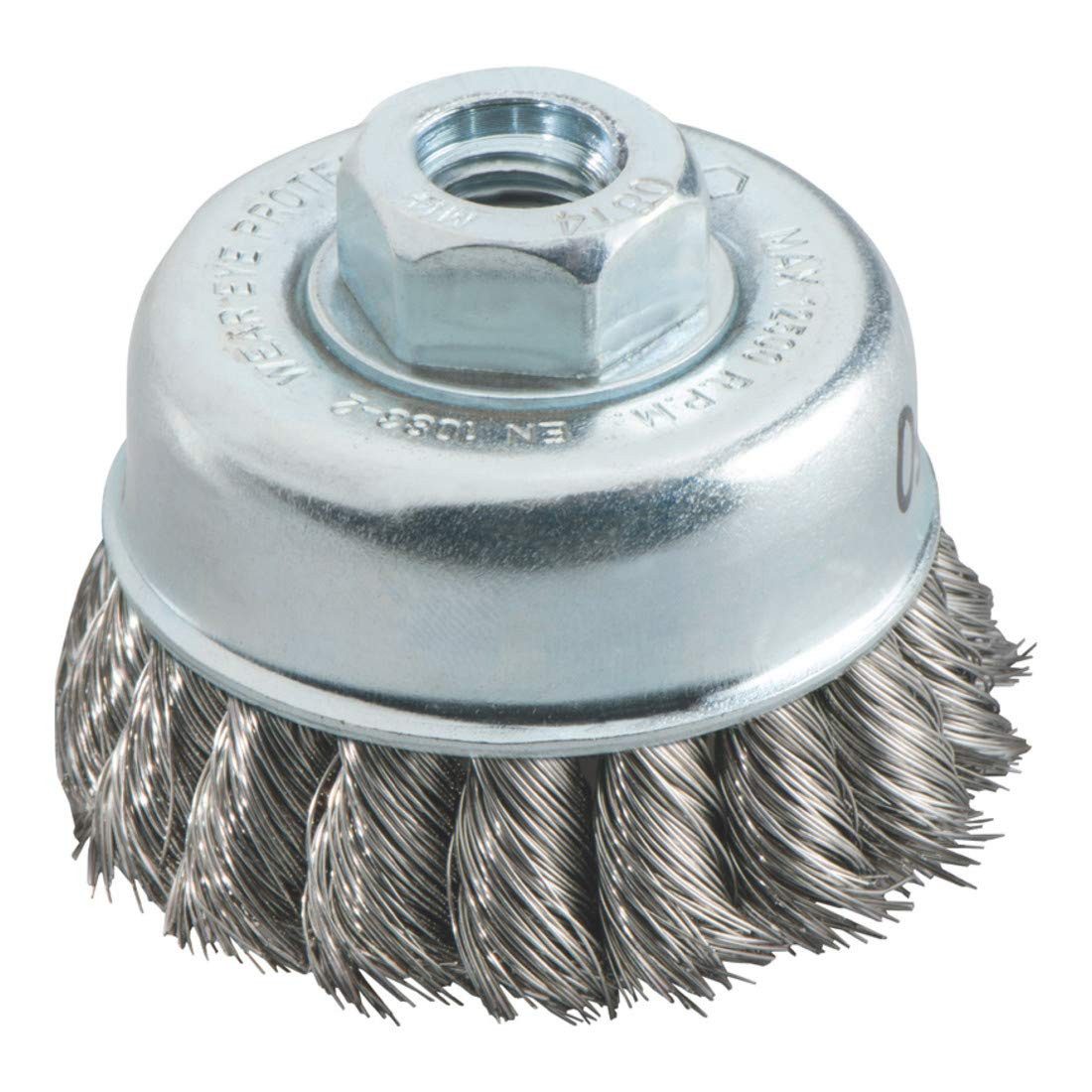 metabo Topfbürsten-Aufsatz Metabo Topfbürste 65x0,35 mm/ M 14, Stahl, gezopft Drahtstärke 0,35 mm