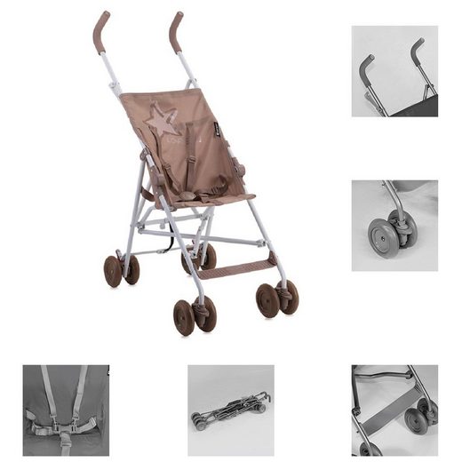 Lorelli KinderBuggy »Kinderwagen, Buggy Flash«, faltbar auf 20 x 106 cm, ideal für Reisen
