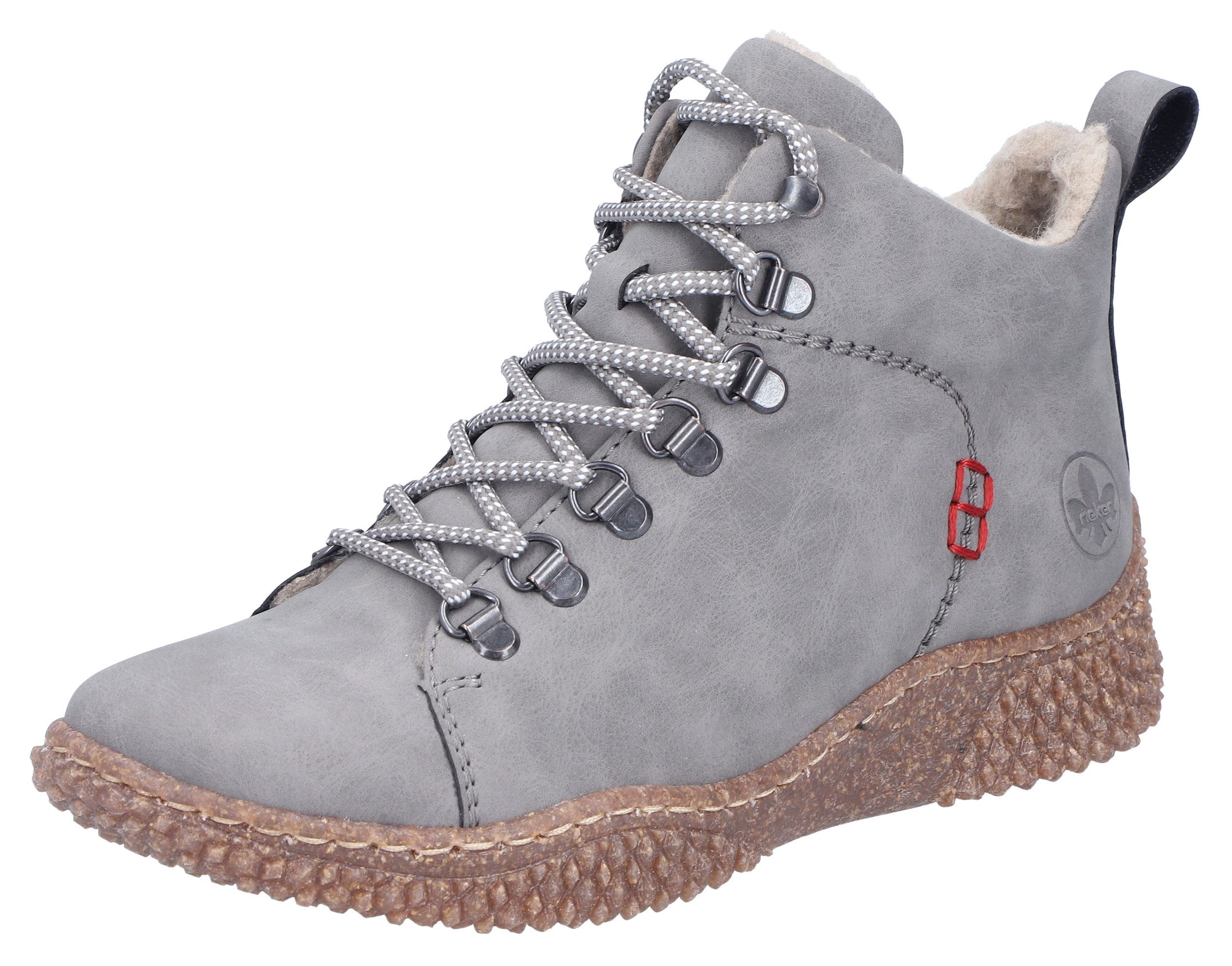 Rieker Winterboots Schnürboots, Stiefelette, Profilsohle, mit Anziehlasche günstig online kaufen