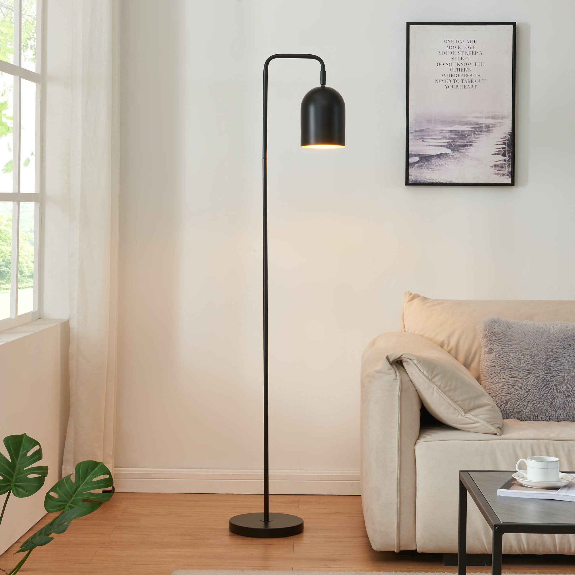 lux.pro Stehlampe, ohne Leuchtmittel, »Barnard« 1-flammig günstig online kaufen
