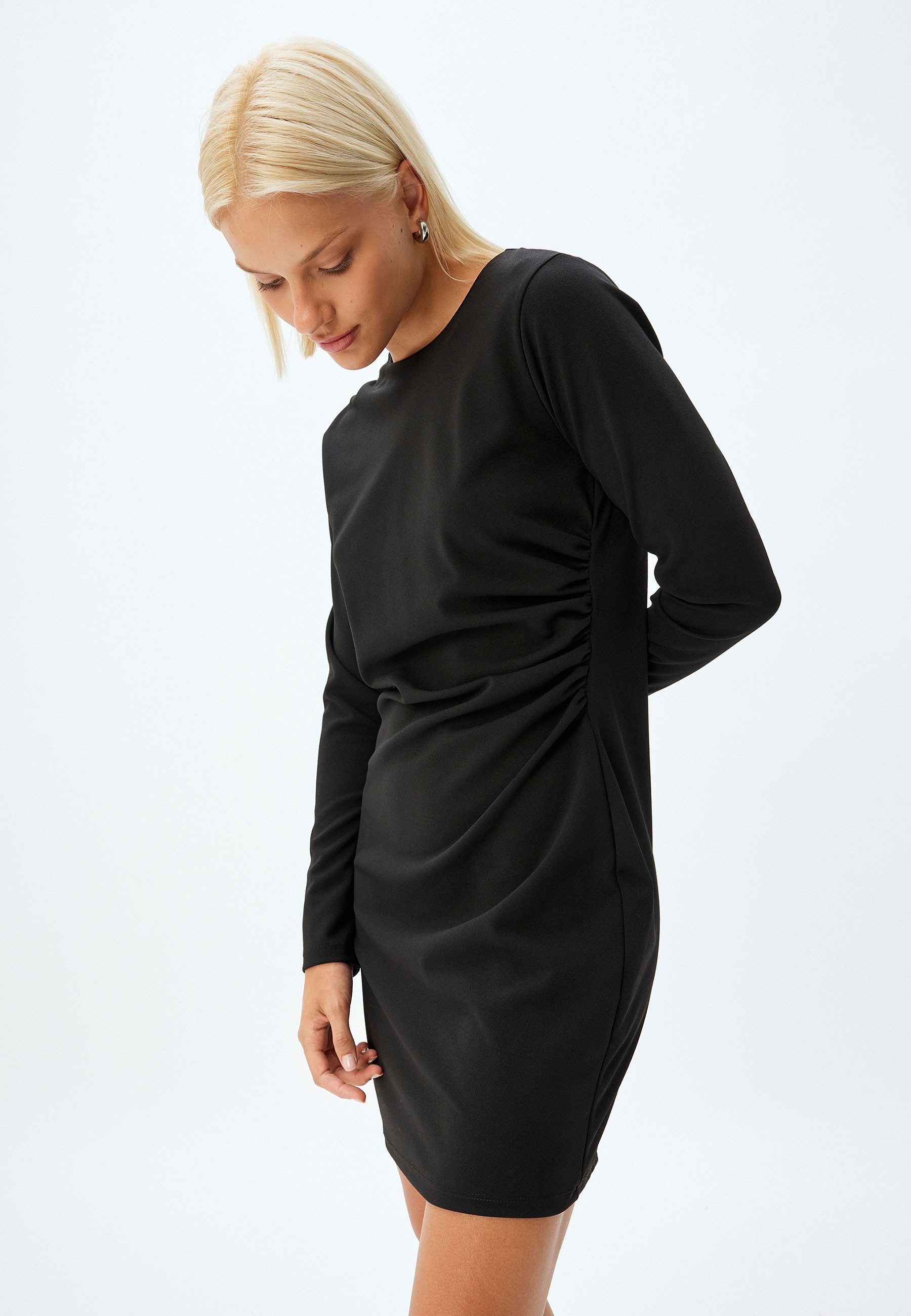 Koton Minikleid Mini Länge Mit Drapierdetail