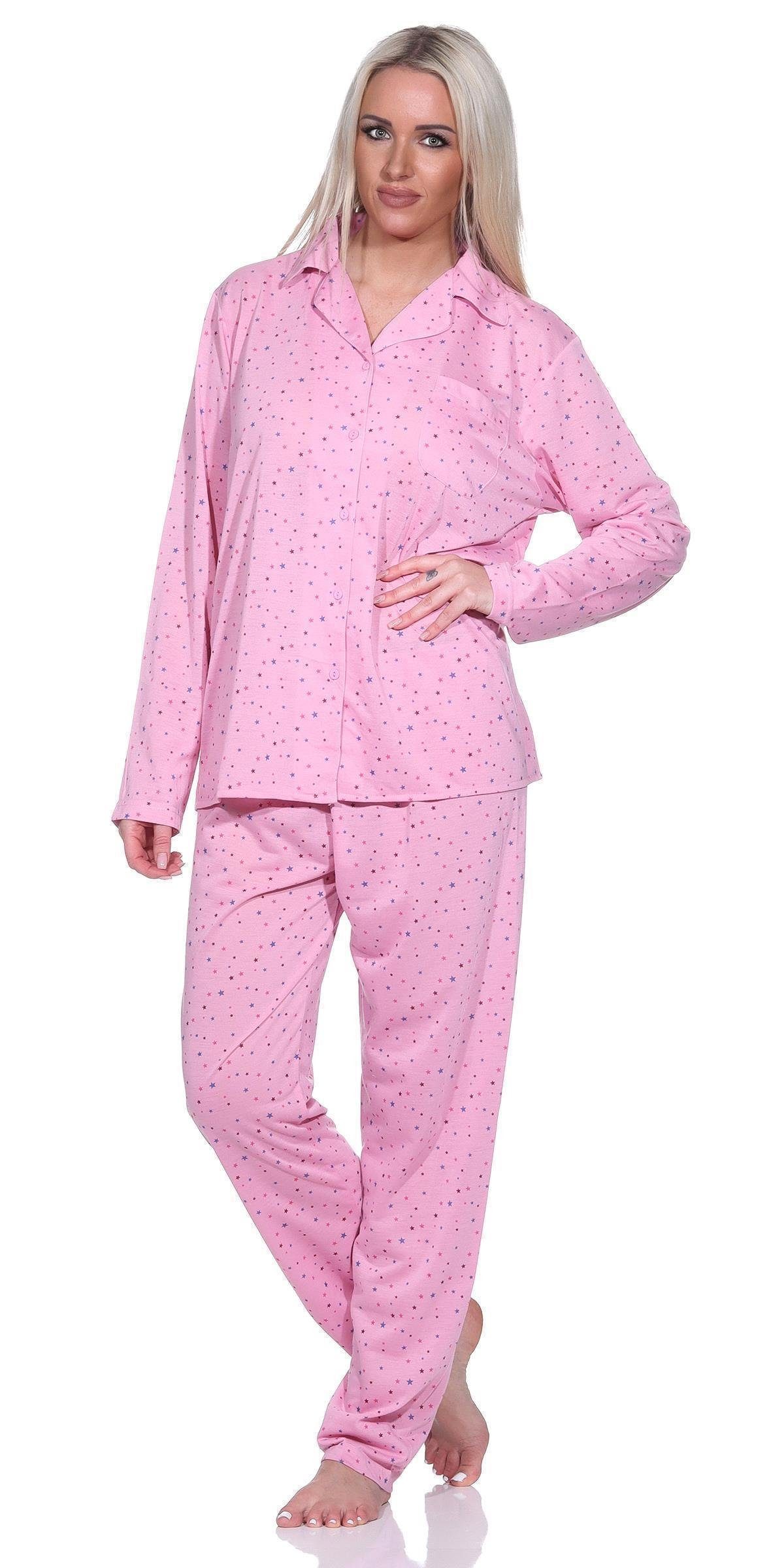 EloModa Pyjama »Damen Pyjama lang Hemd Schlafanzug Pyjama-Set« (2 tlg)  online kaufen | OTTO