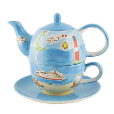 Mila Teekanne »Mila Keramik Tee-Set Tea for One Sylt«, 0,4 l, (Set)