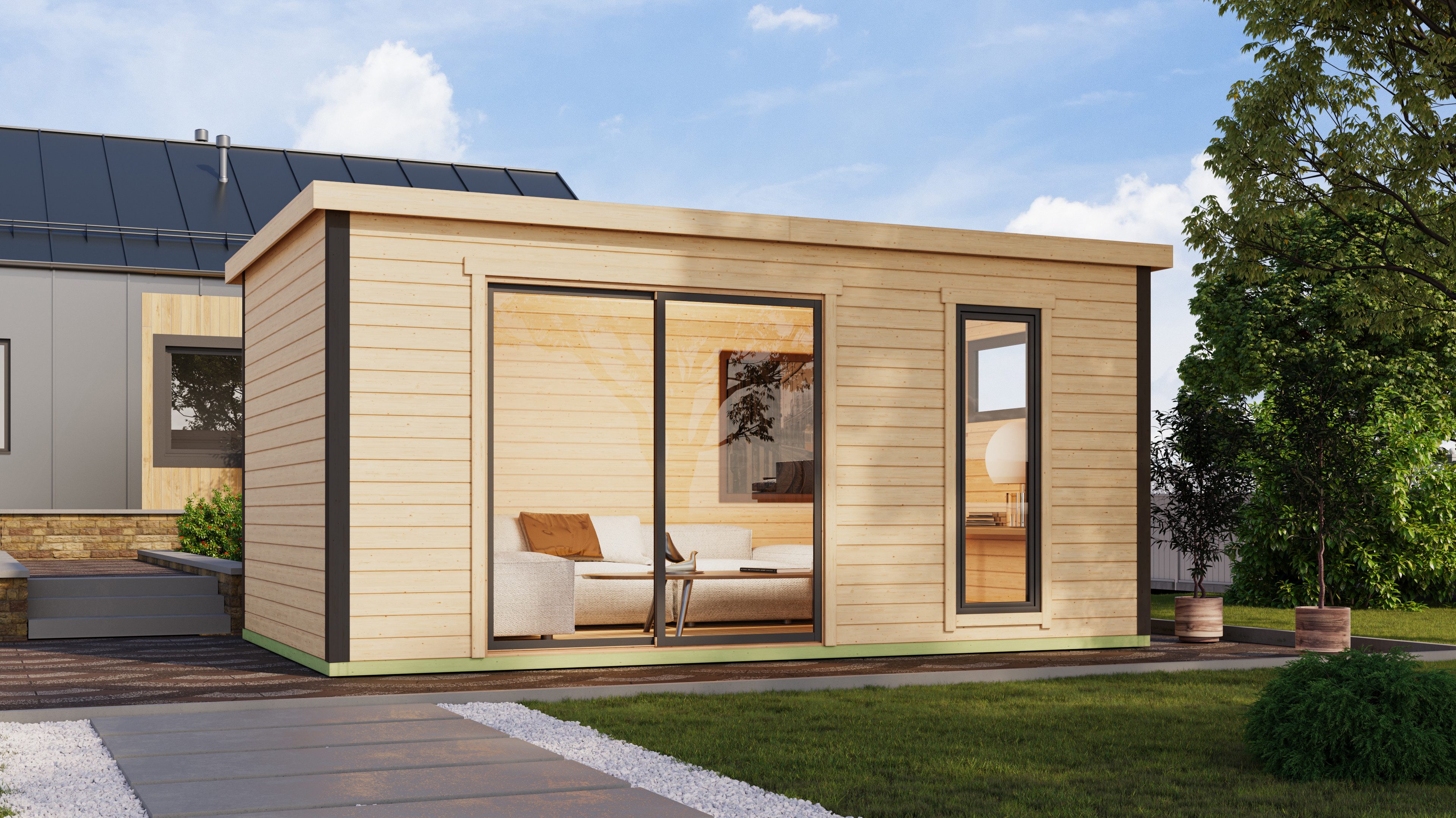 Nordic Holz Gartenhaus AUSTIN 7, BxT: 525,2x315,2 cm