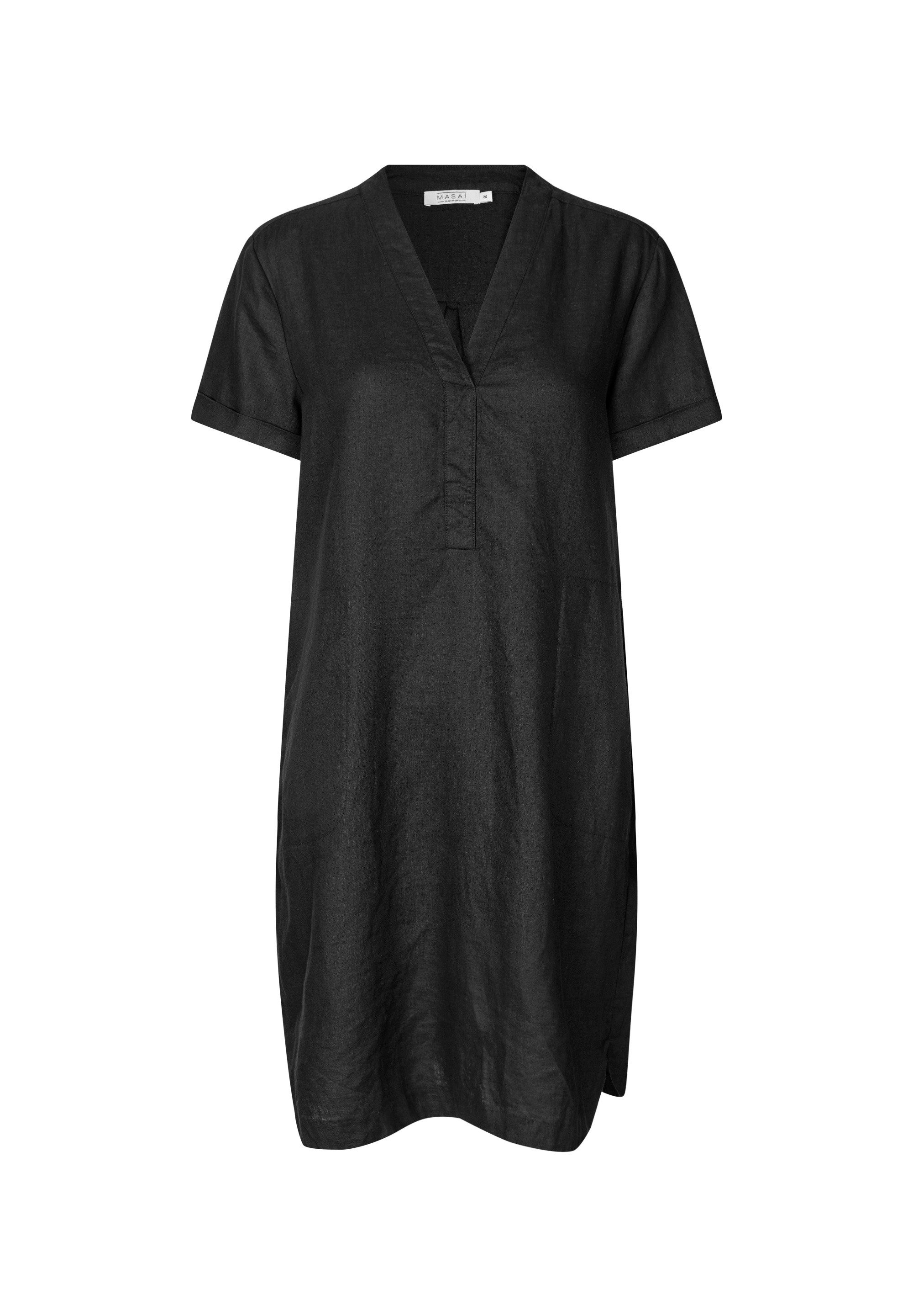 Masai Sommerkleid MaNareela Einfarbige, V-Ausschnitt, femininen günstig online kaufen