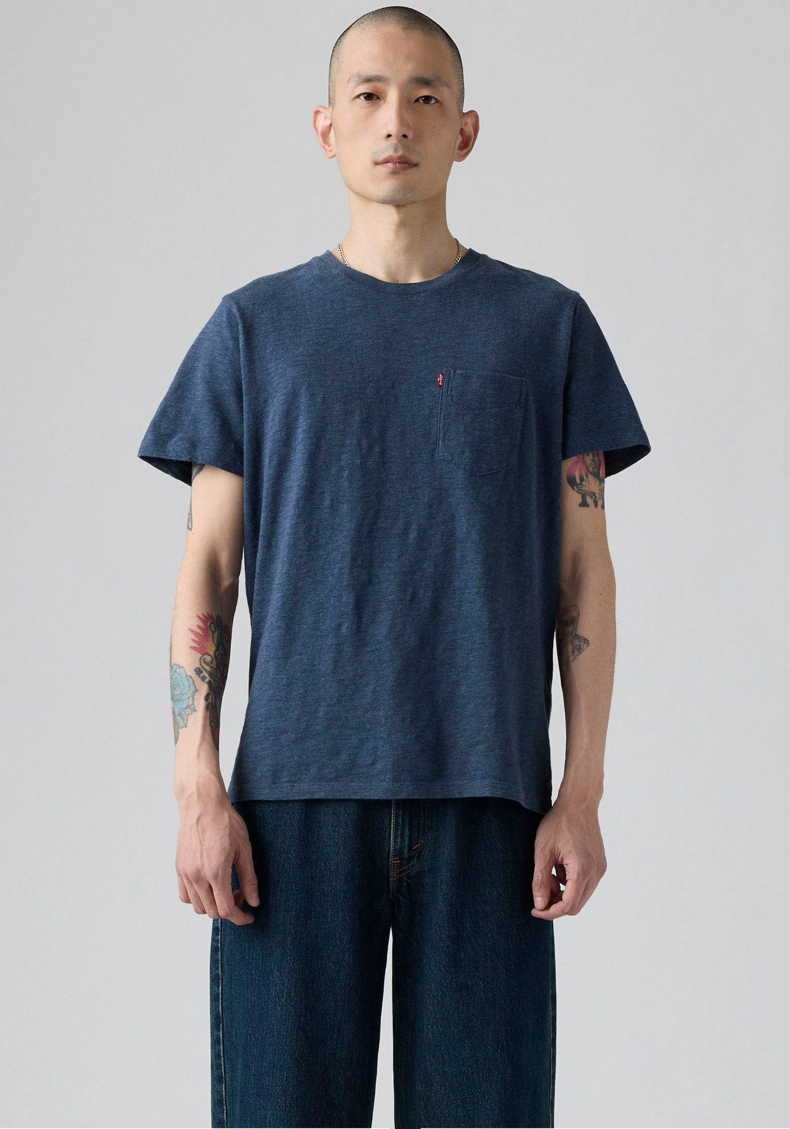 Levi's® T-Shirt CLASSIC POCKET TEE mit aufgesetzter Brusttasche – Bild 3 von 5