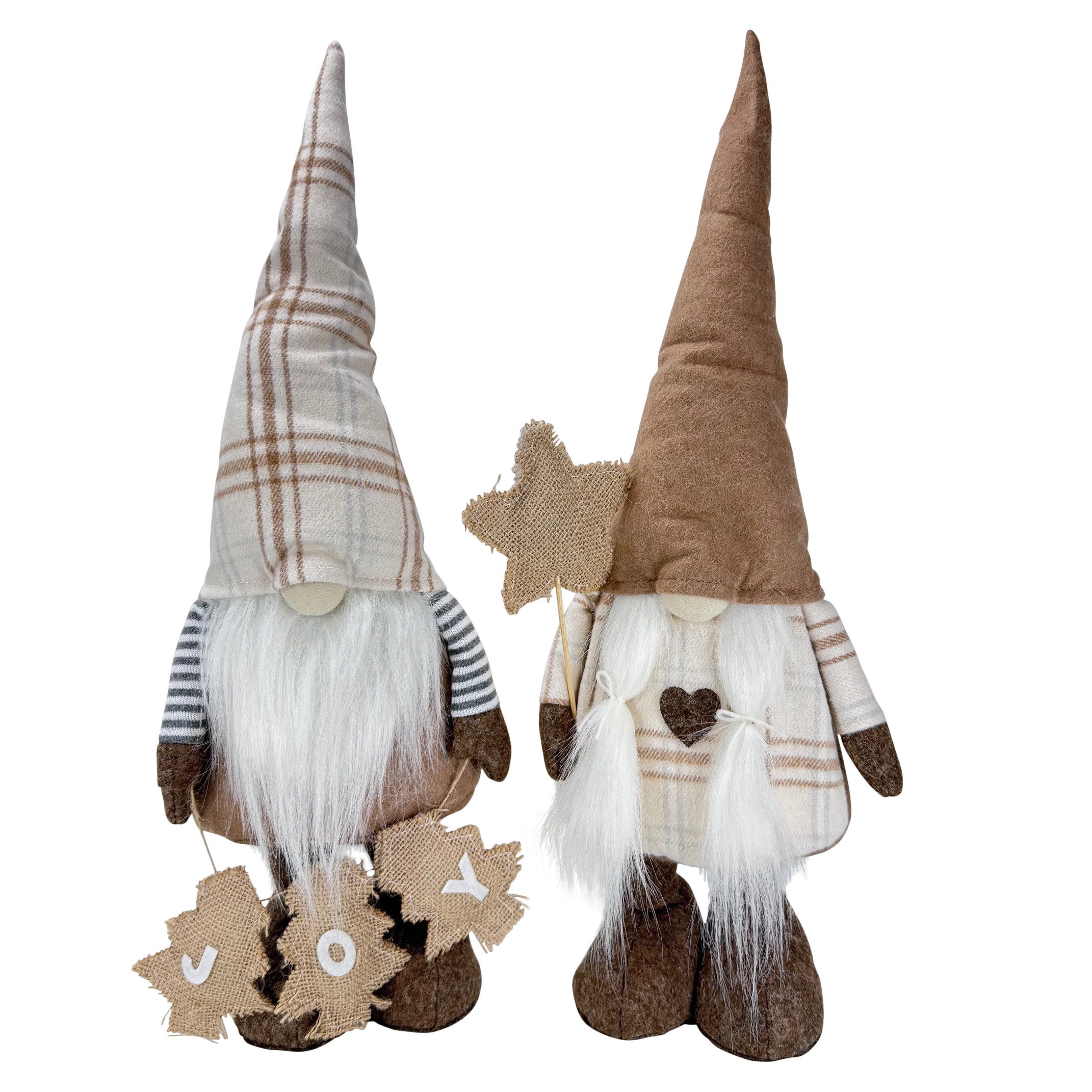 Online-Fuchs Dekofigur süßer Weihnachtswichtel mit großer Zipfelmütze & Tel günstig online kaufen