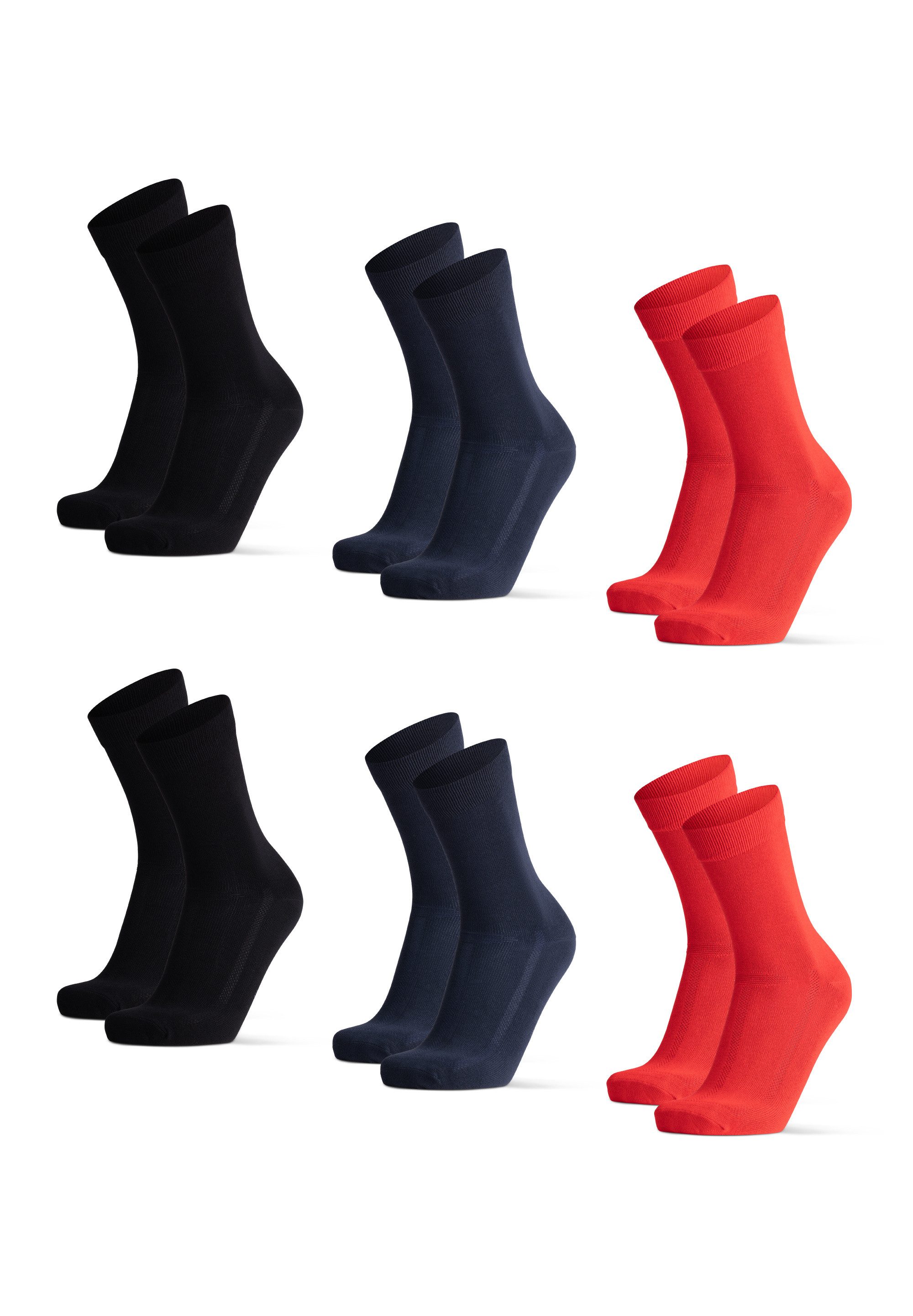 DANISH ENDURANCE Basicsocken Bamboo Business (6-Paar) Ultraweich, Unisex, halten die Füße frisch & trocken