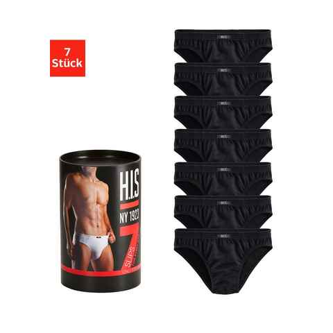 H.I.S Slip Unterhosen für Herren (Packung, 7-St) aus Baumwoll-Mix