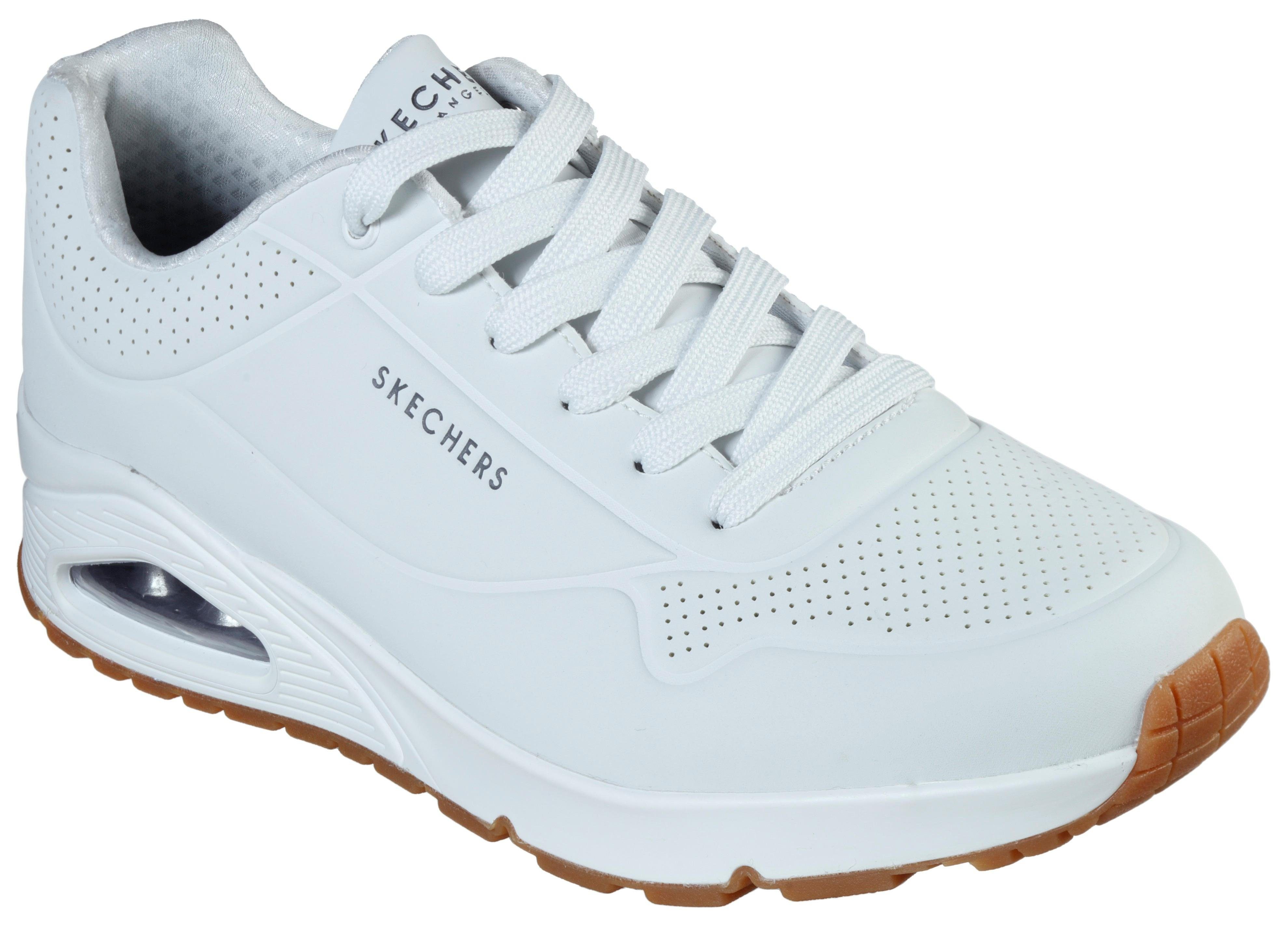 Skechers Uno Sneaker mit Air-Cooled Memory Foam weiß
