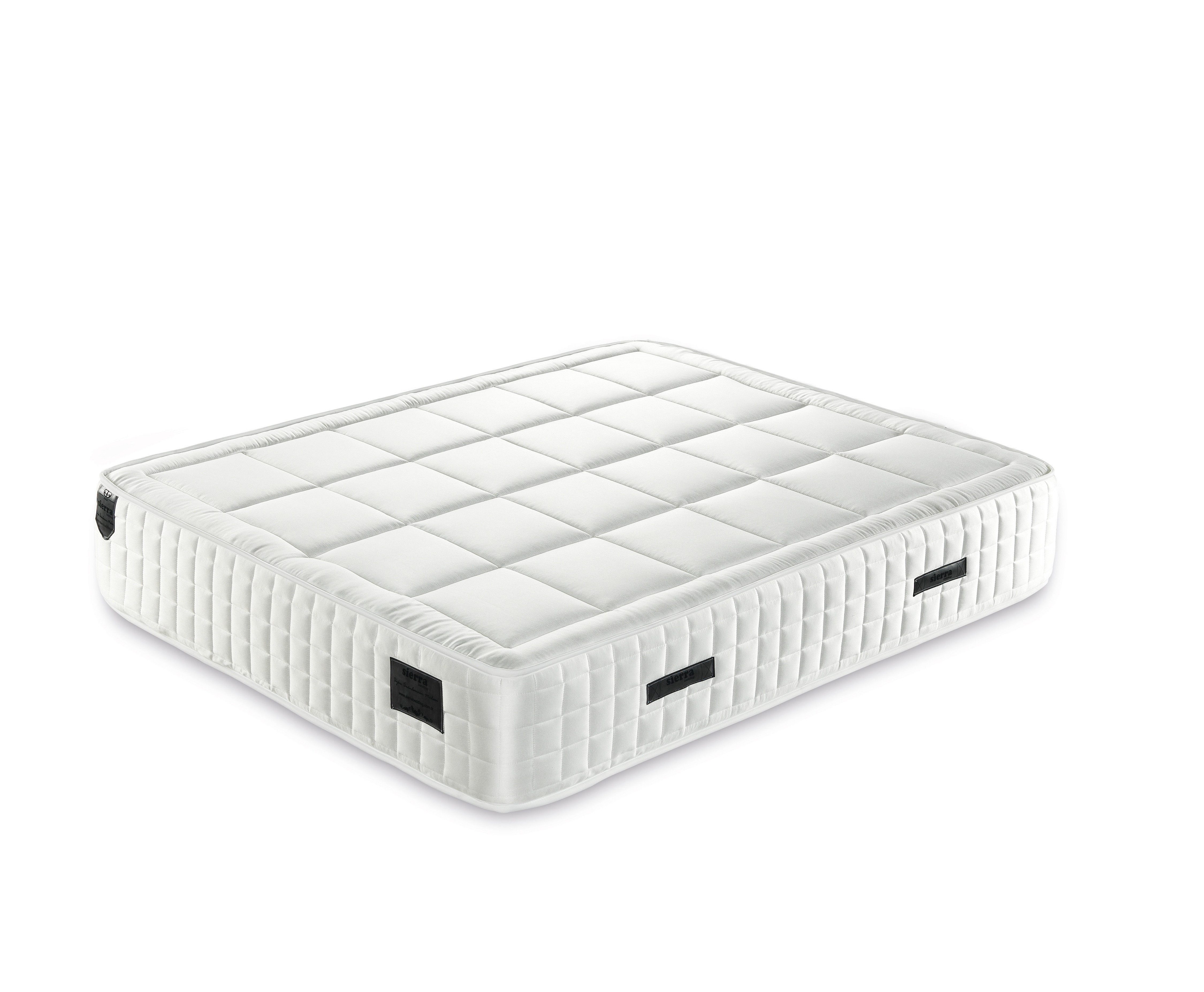 Boxspringmatratze MIDAS HORSE, Sierra Bedding, 34 cm hoch, handgefertigt mit europäischem Pferdehaar & luxuriösem Satinstoff