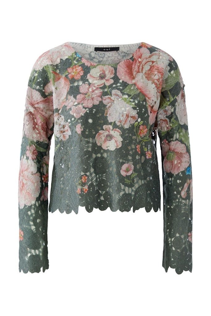 Oui Strickpullover Pullover
