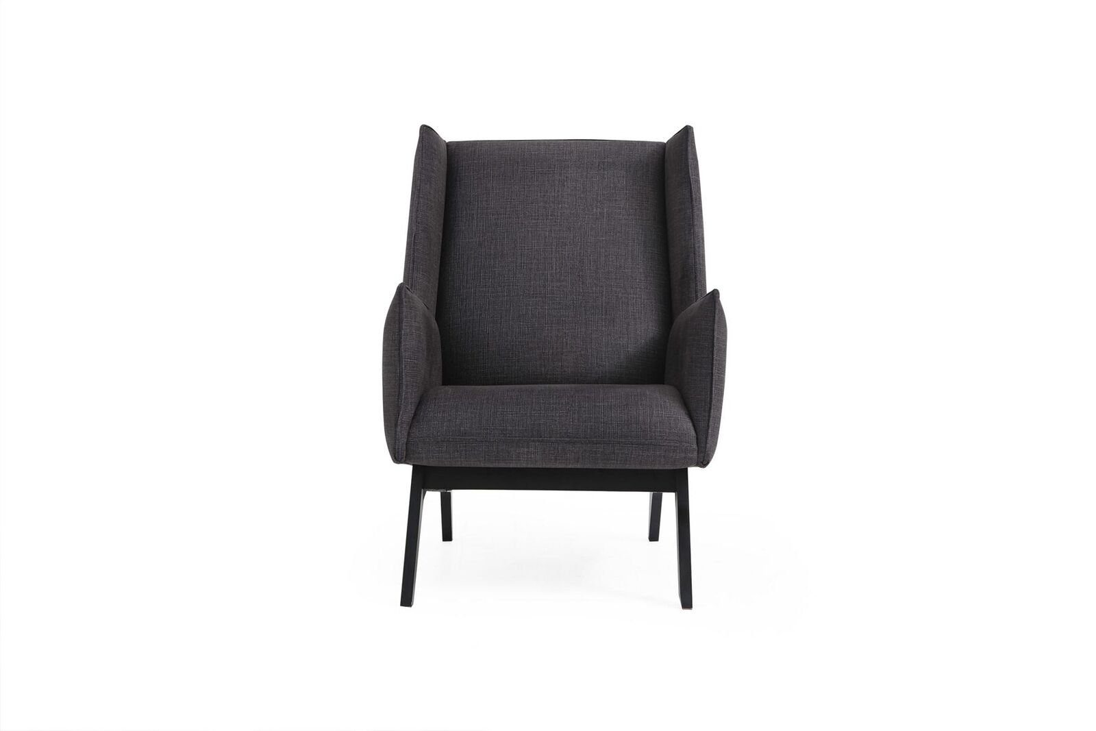 Grau (1-St., in Sessel Sessel Wohnzimmer Made Ohrensessel Modern Europa Stoff Design JVmoebel Cocktailsessel Sessel), 1x