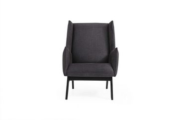 JVmoebel Wohnzimmer-Set Sofagarnitur Ecksofa L-Form Zweisitzer Sitzer Sessel Stoff Grau 3tlg, (3-St., Ecksofa + 2-Sitzer + Sessel), Made in Europa