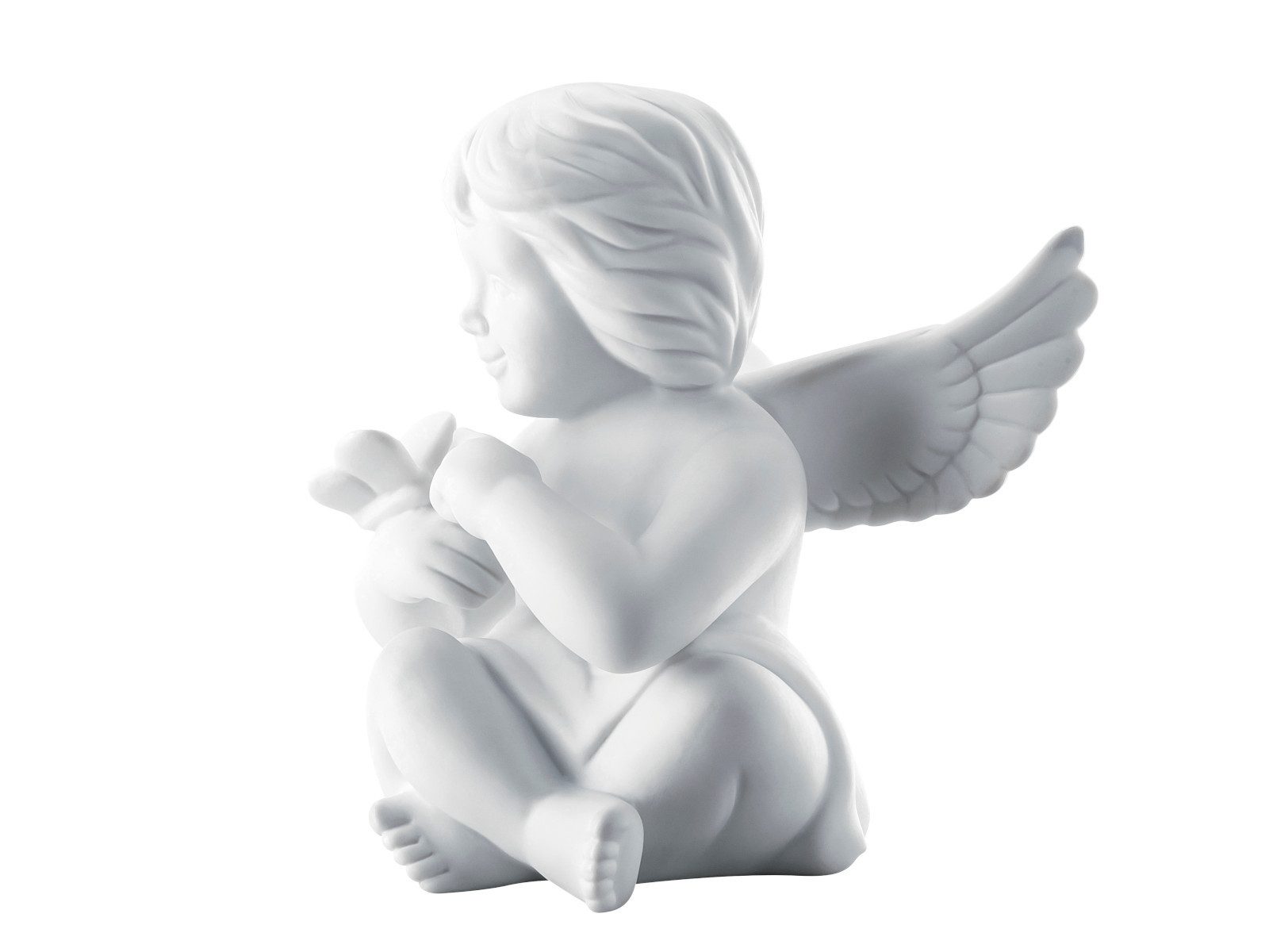 Rosenthal Dekofigur Engel gross Weiss matt Engel/Schmetterling 14 cm, Figuren
