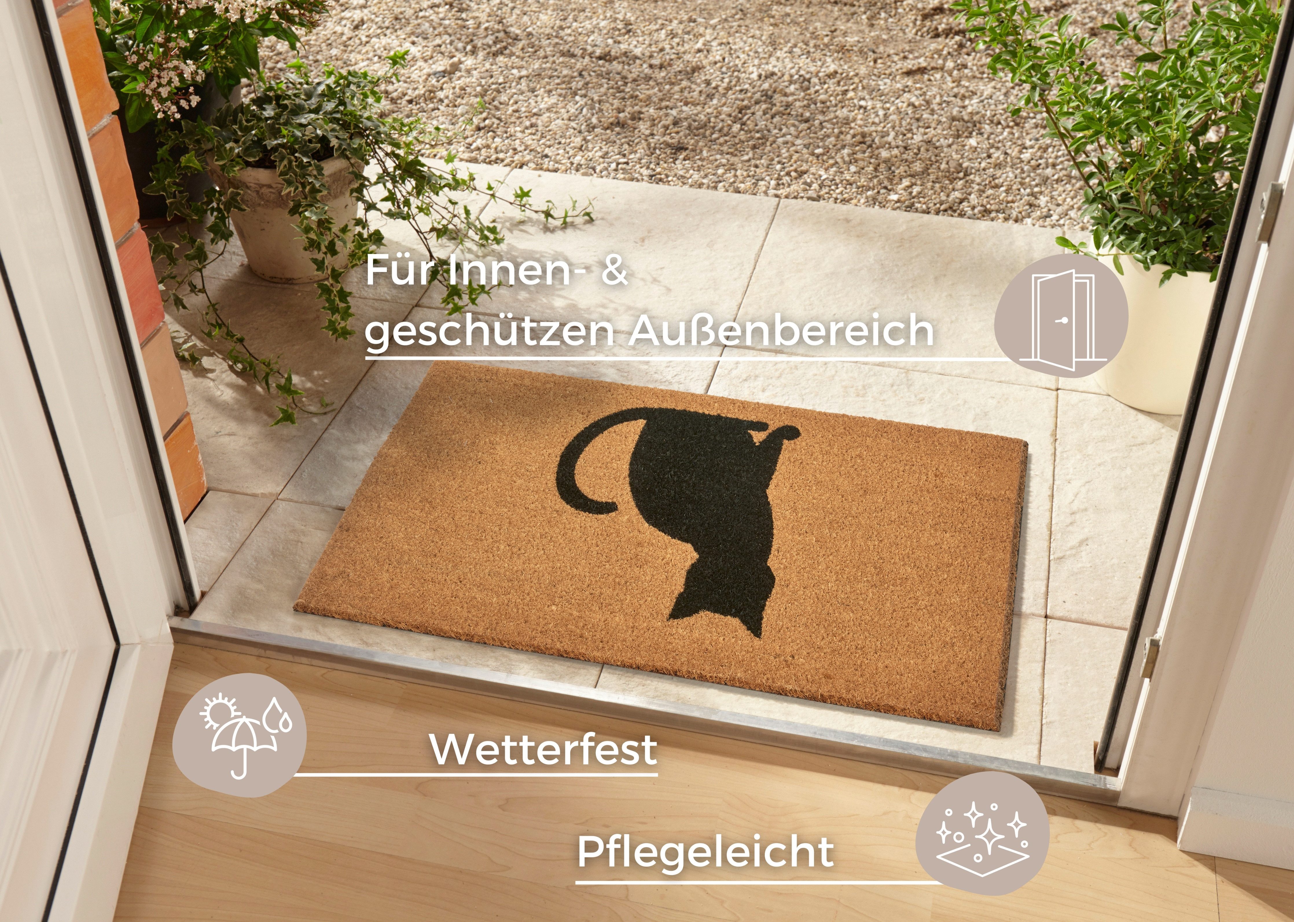 HANSE Home Fußmatte Cat, Türmatte, rechteckig, günstig online kaufen