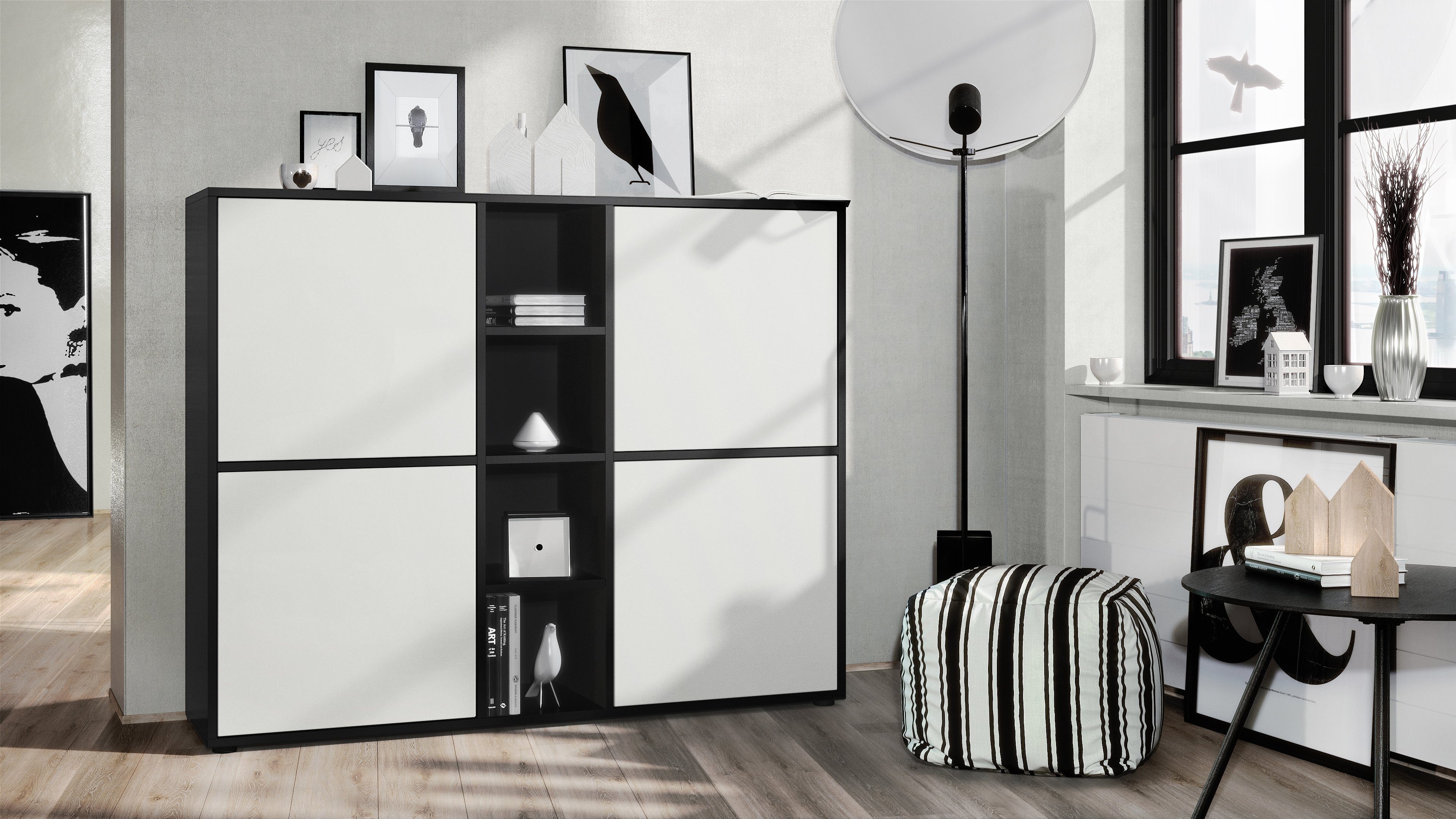 Vladon Highboard Cuba V3 (Highboard, Schrank günstig online kaufen