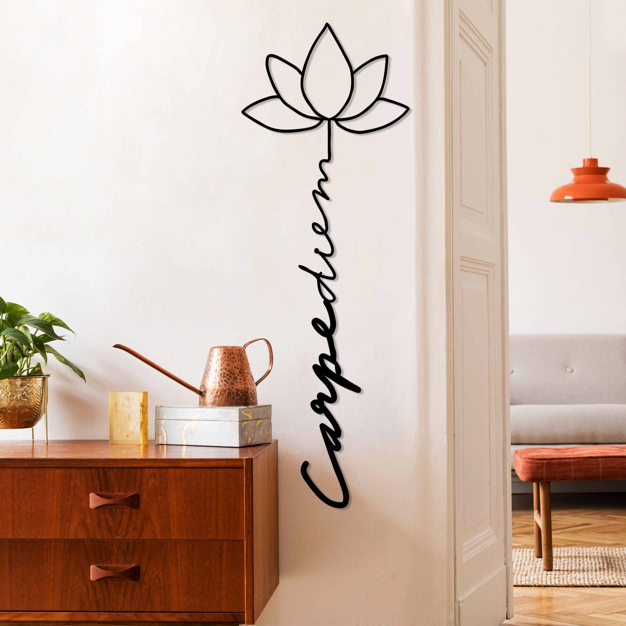 Wallity Wanddekoobjekt 100% METAL (Thickness: 1,5 mm), 21 x 60 cm L3496