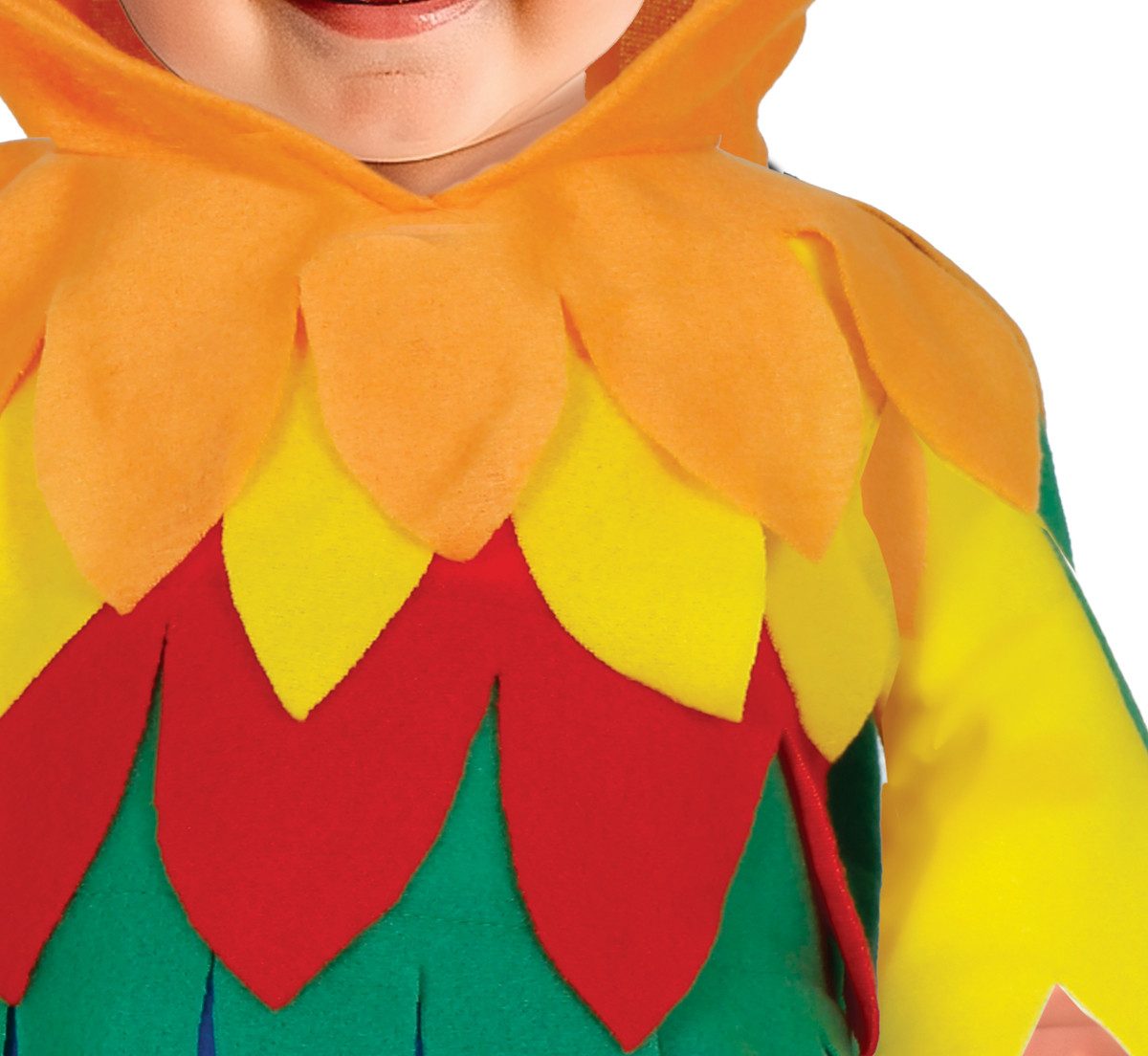 Fiestas Guirca Kostüm, Papageien Karnevalsfigur Buntes Vogelkarneval Outfit Tierisch Karneval