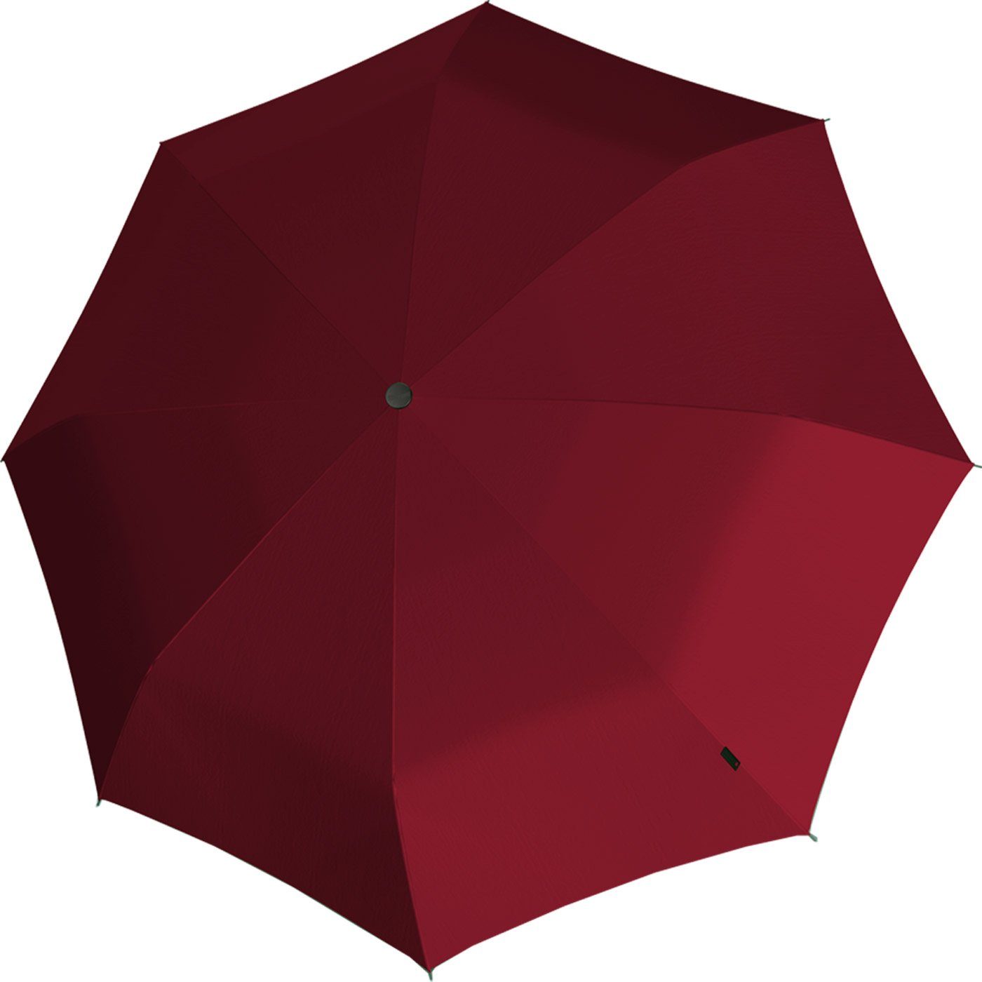 Knirps® Taschenregenschirm E.200 stabil elegant Duomatic Auf-Zu-Automatik, Schirm mit bordeaux und
