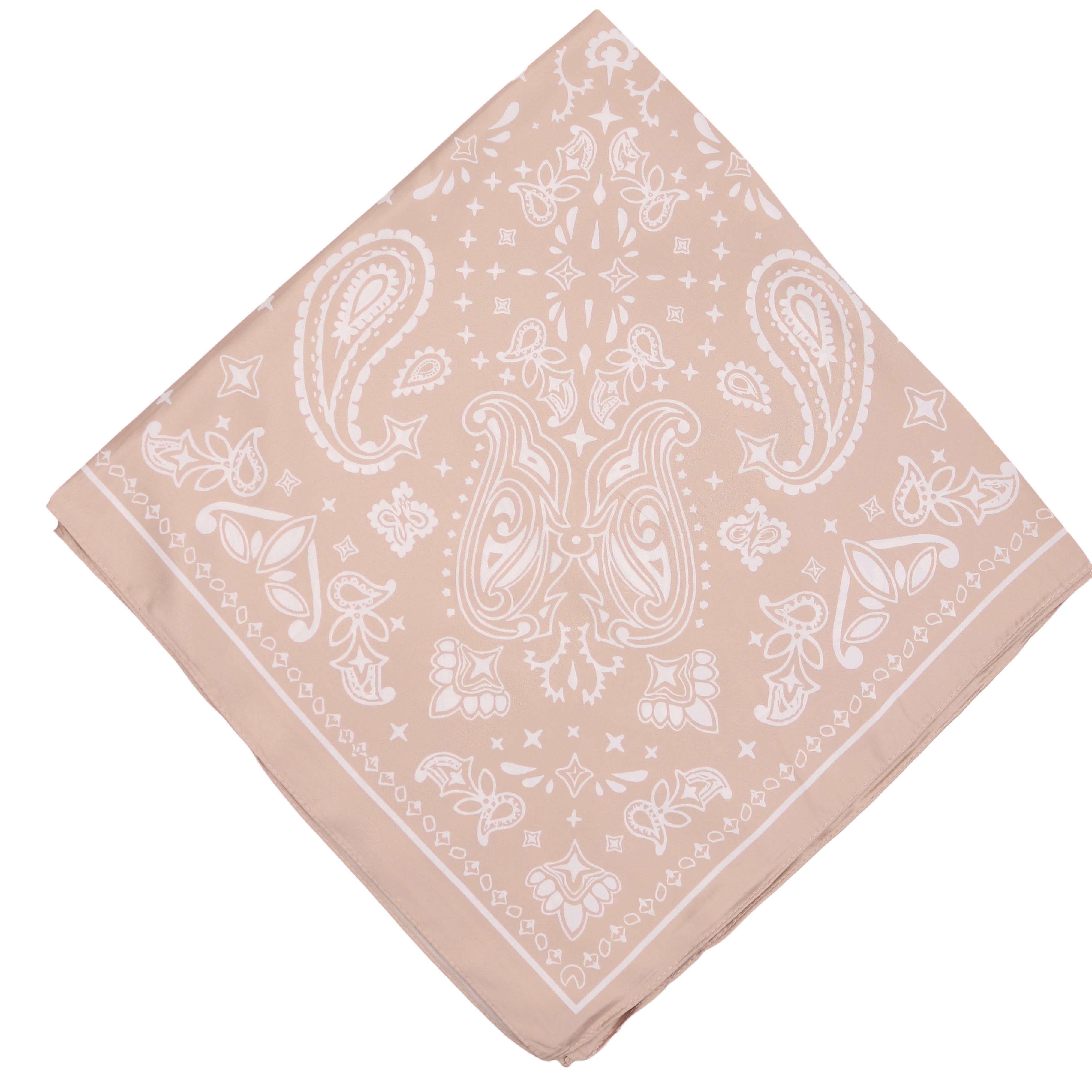 MIRROSI Nickituch Damen Bandana Halstuch 70x70 cm aus 100% Viskose, (Paisley Tuch, leichtes Tuch in Herbstfarben), Damen Halstuch deal für Frühling,Sommer, Herbst