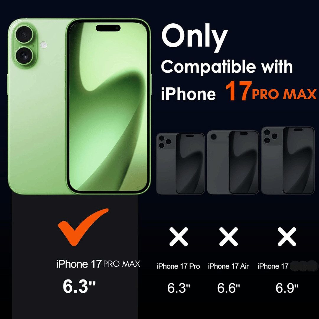 SmartUP Displayschutzglas für iPhone 17 Pro Max Air Blickschutz Panzerfolie Display Full 9H für iPhone 17 Pro Max, Blickschutz, Anti-Spy
