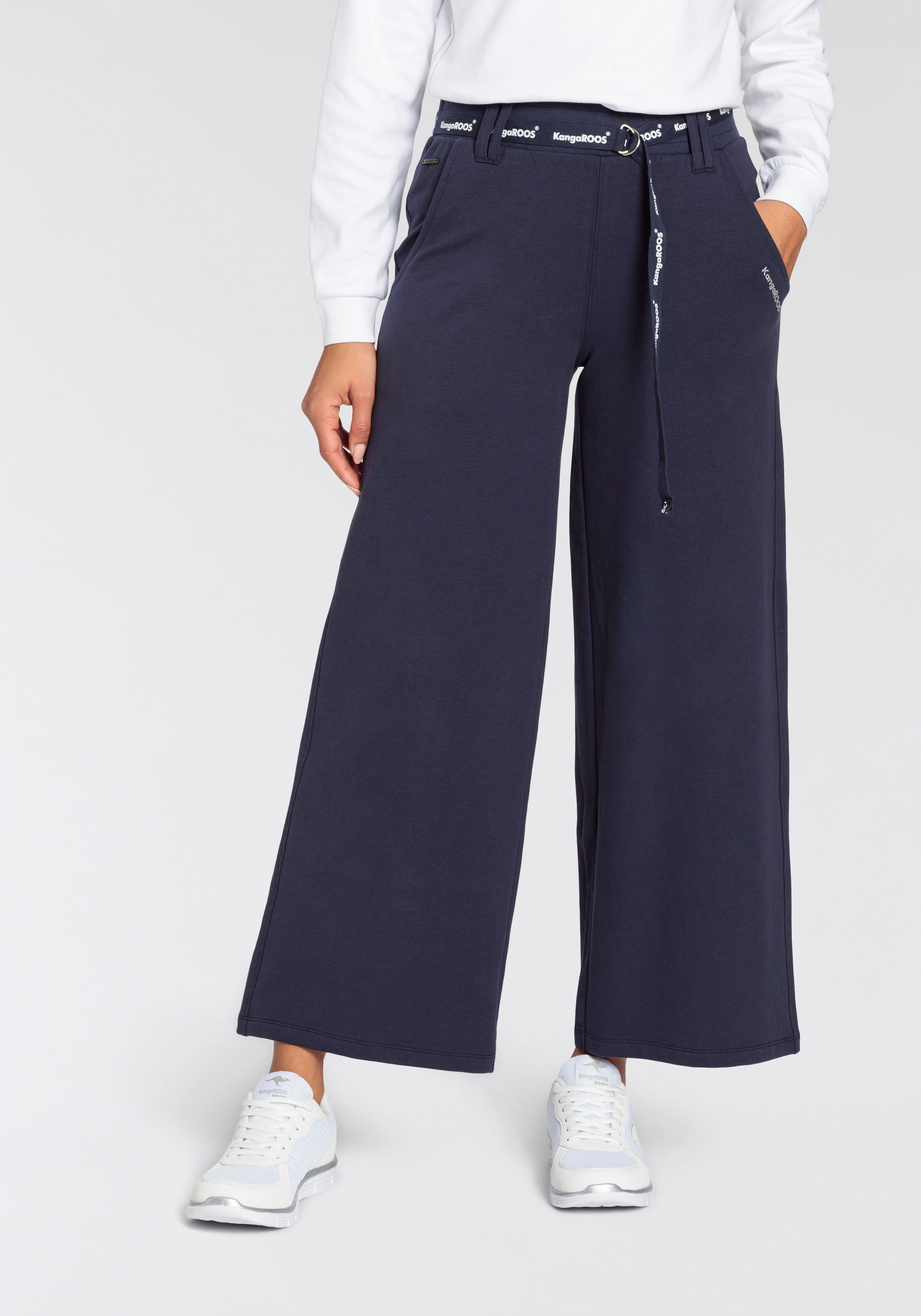 KangaROOS 3/4-Sweathose mit weitem Bein in Culotte Form - NEUE-KOLLEKTION