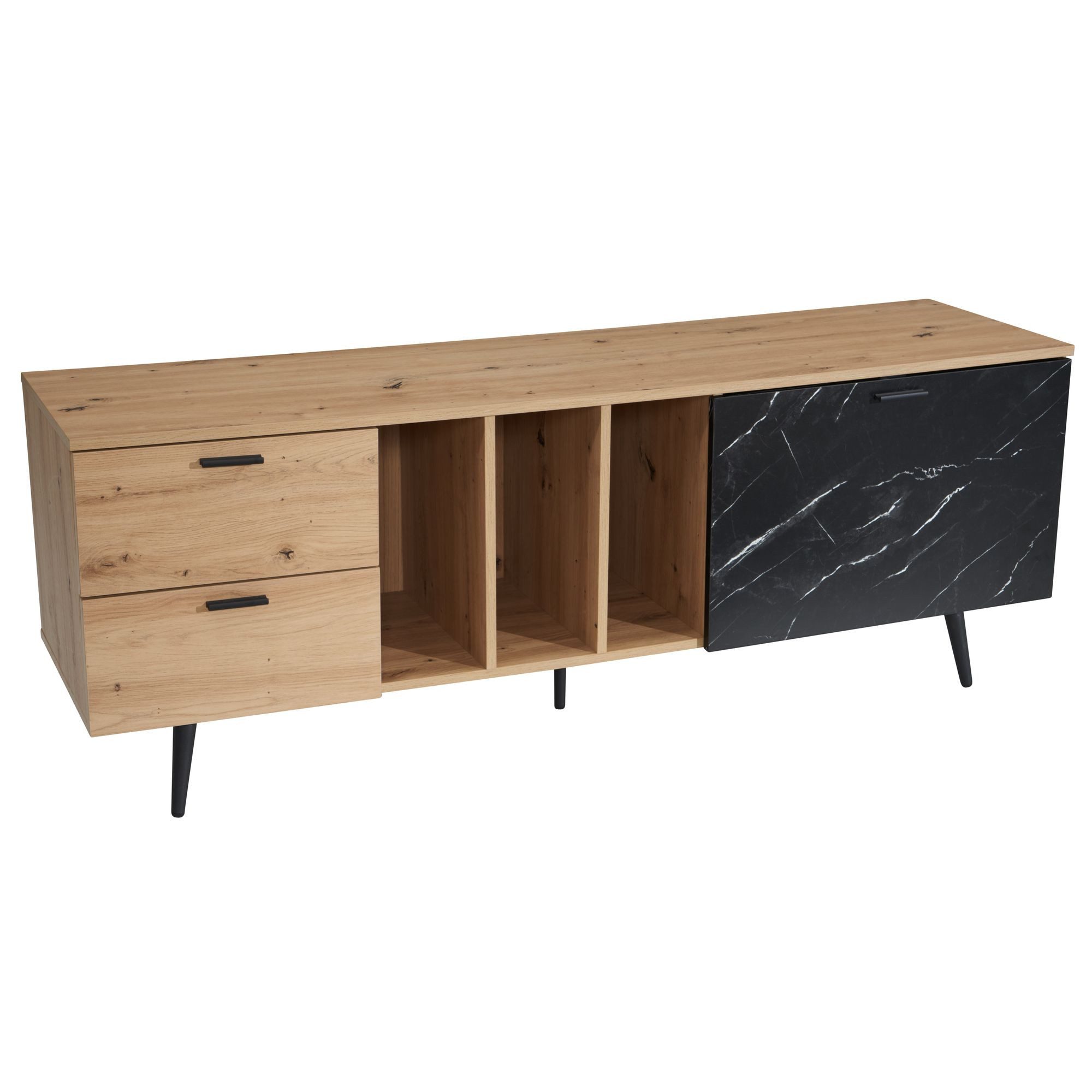furnicato Lowboard TV-Unterschrank Eichefarben 150x55x40 cm (1 St)