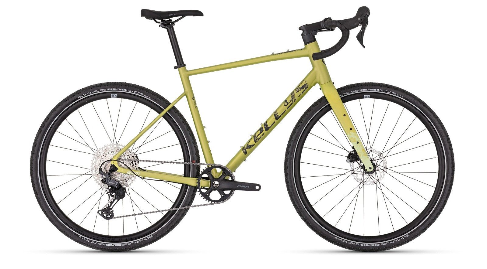 Kellys Gravelbike Gravelbike Groot 90 Yellow 28" Diamant, 12 Gang Shimano SHIMANO GRX RX822 (direct mount) Schaltwerk