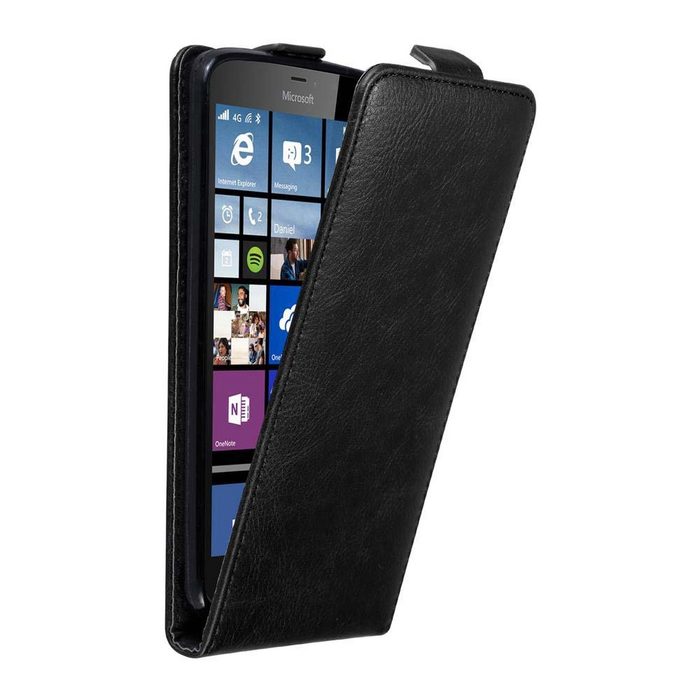 Cadorabo Handyhülle Flip wie Invis Nokia Lumia 640 XL Handy Schutzhülle Klappbare Hülle Kunstleder mit Magnetverschluss
