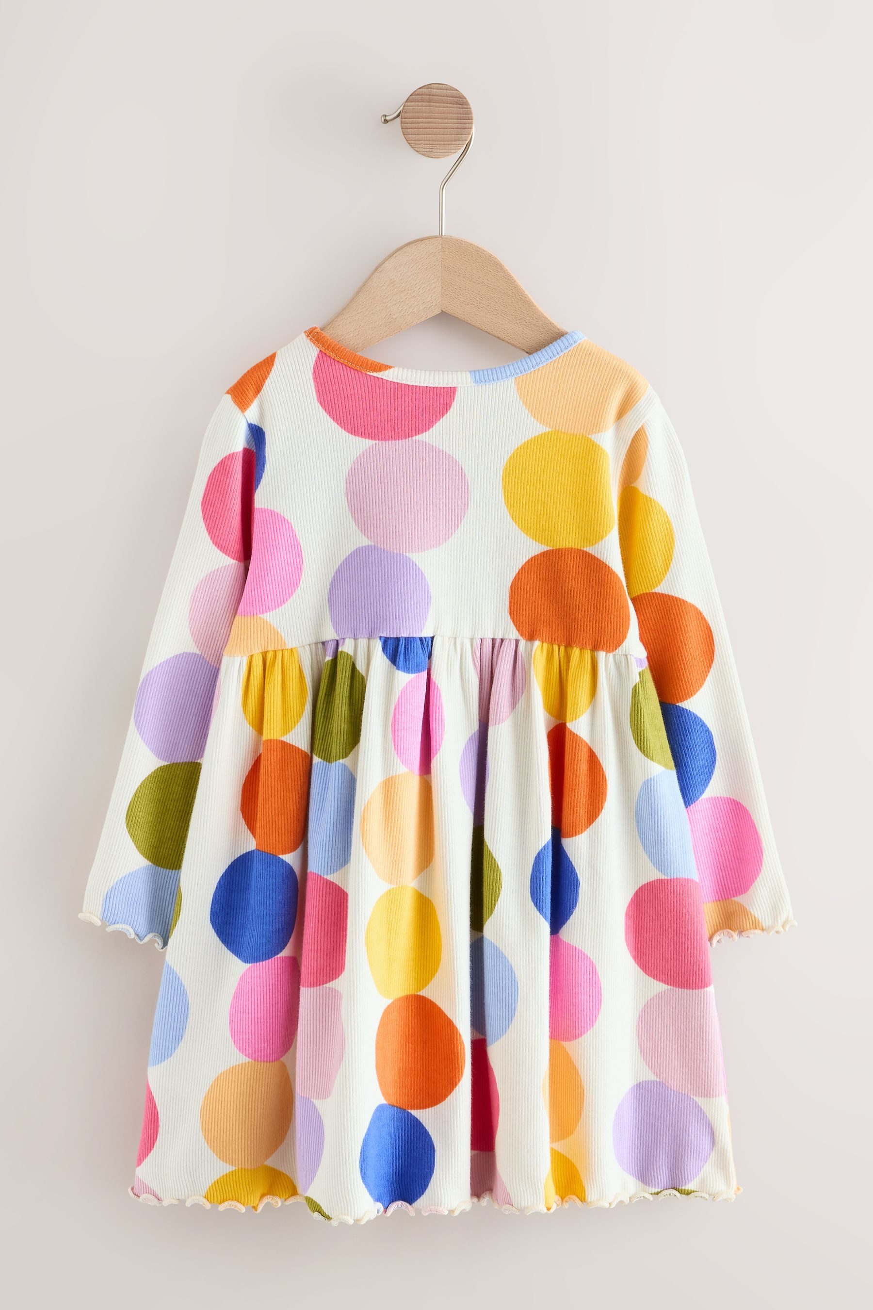 Next Blusenkleid Geripptes Langarmkleid (1-tlg) günstig online kaufen