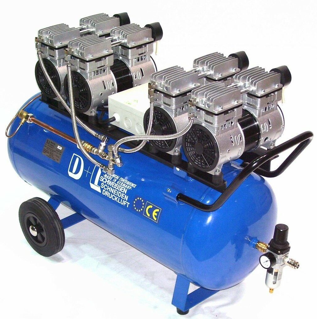 Apex Kompressor Druckluft Kompressor V8 360/8/90W Ölfrei Flüster Kompressor 4PS