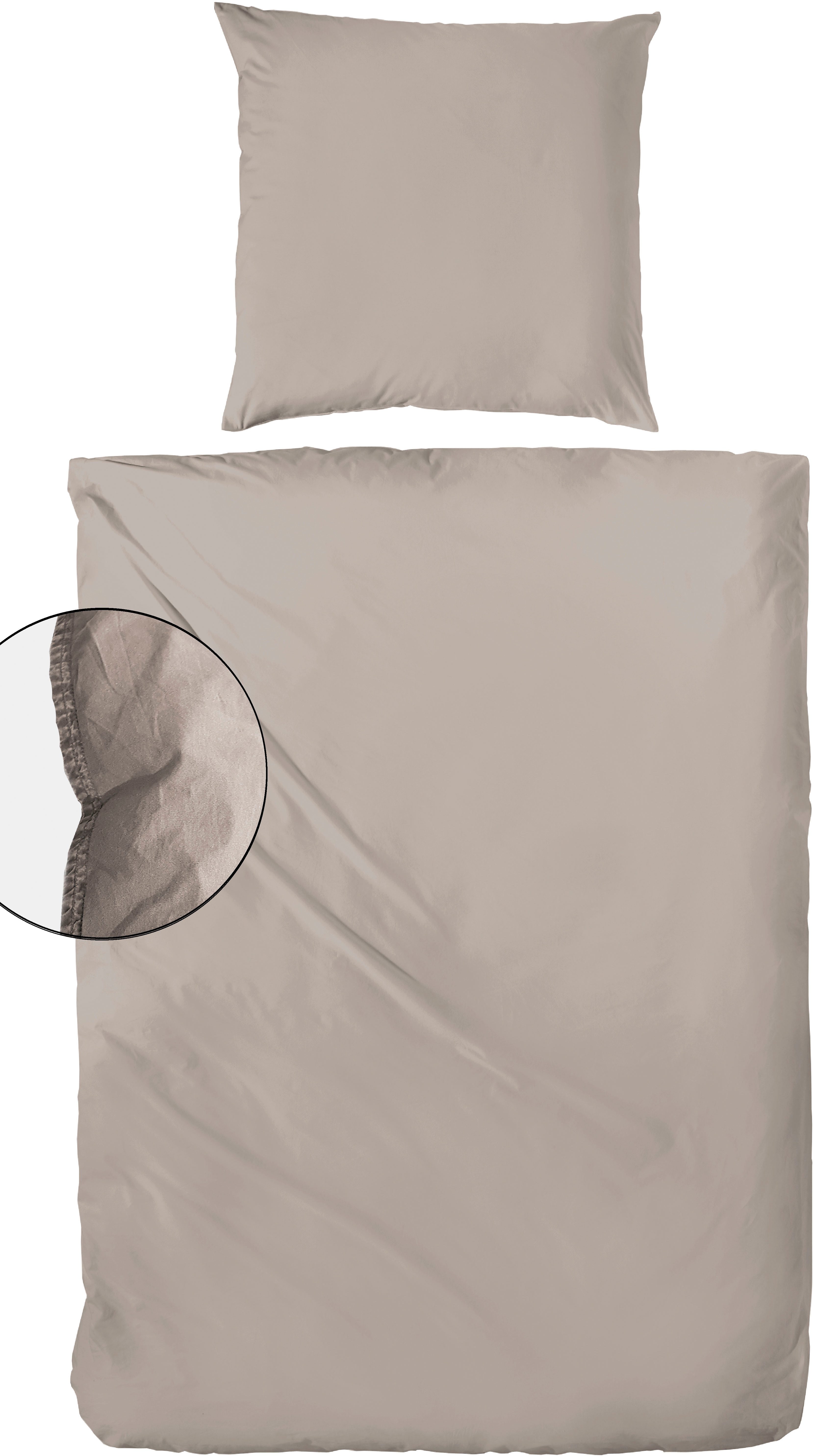 Primera Постельное белье Primera Stone-Washed Flanell, Flanell, 2 teilig, Постельное белье aus samtig weicher angerauter Baumwolle, ab Gr. 135x200 cm