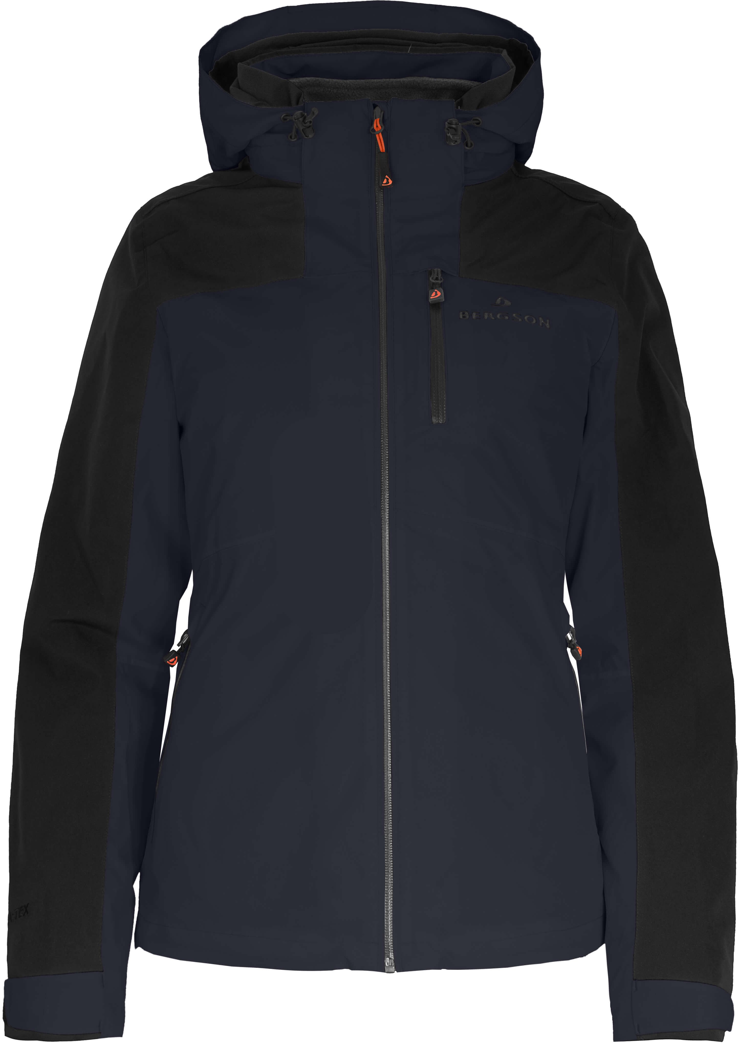 Bergson Regenjacke KURRIKA Damen Regenjacke, Netzfutter, 20000 mm Wassersäule, Langgrößen, Nacht – Bild 2 von 5