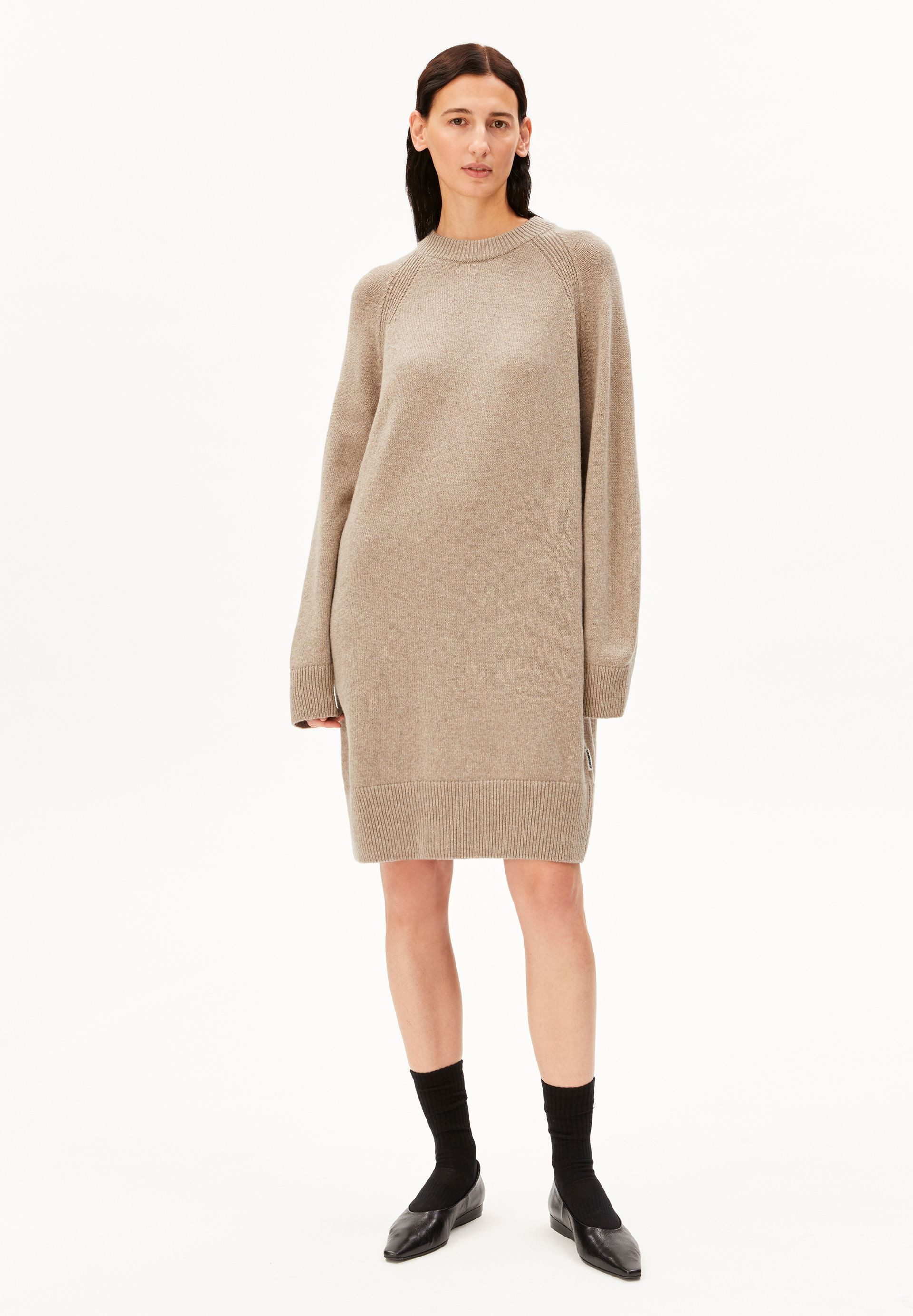 Armedangels Strickkleid WOOL KNIT Kleid aus Bio-Woll Mix (recycelt) Rundhalsausschnitt – Bild 2 von 5