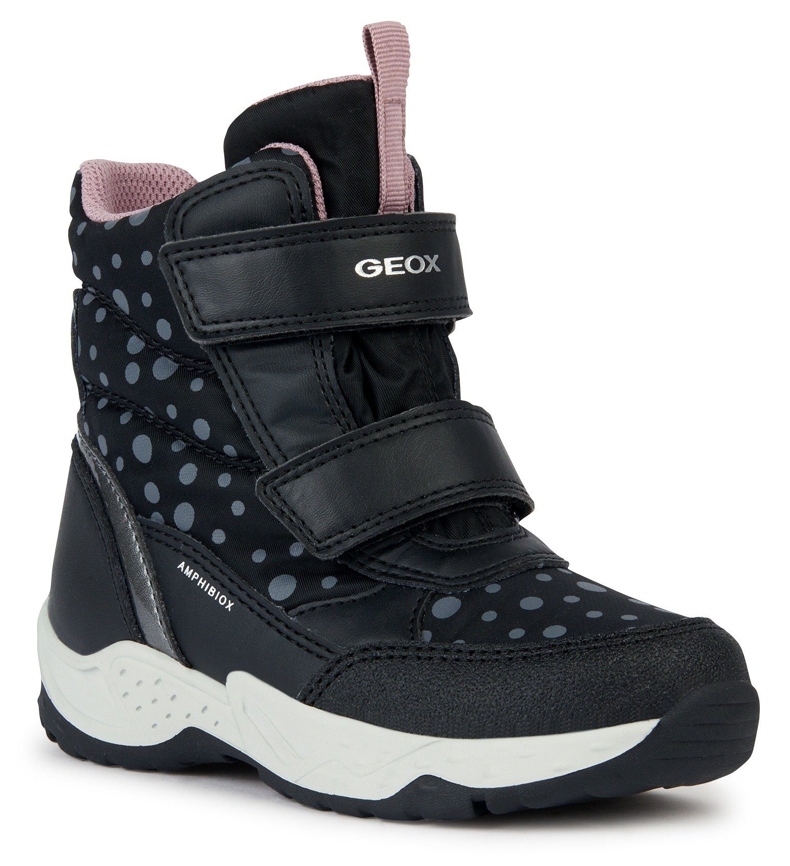 SENTIERO ABX (07101988) wasserabweisender B mit black/dk TEX-Membrane J Winterstiefel Geox silver GIRL