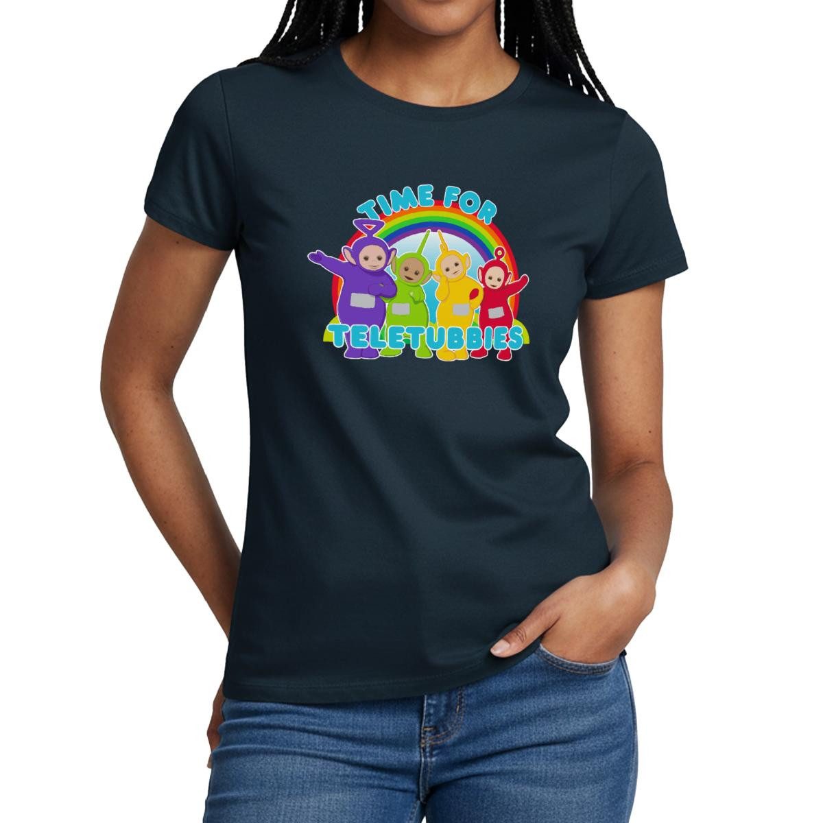 Spreadshirt T-Shirt Teletubbies Time For Teletubbies Frauen T-Shirt (1-tlg)