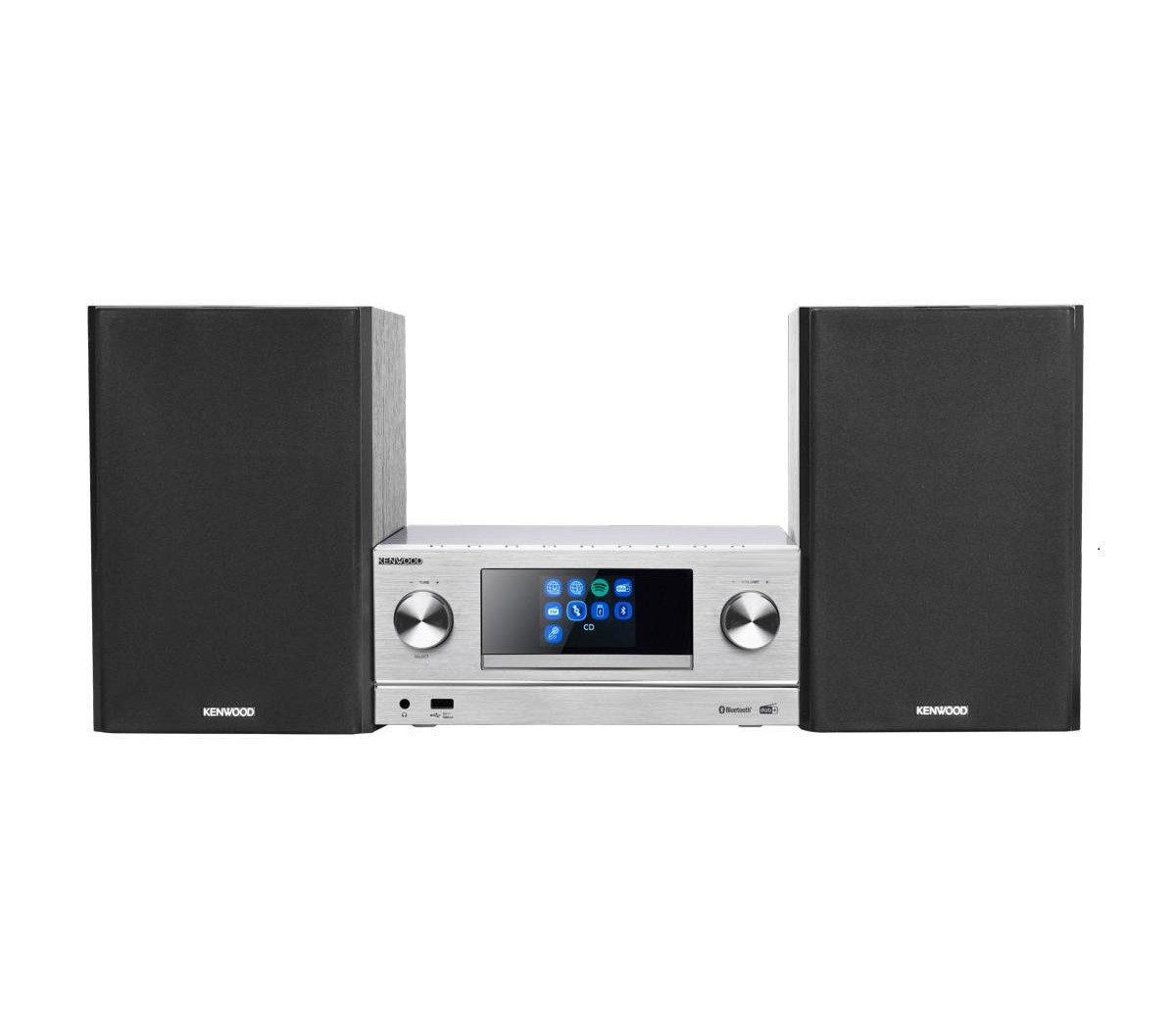 Kenwood M-9000S-S Smart Micro Hi-Fi System Stereoanlage (Digitalradio (DAB), Internetradio, 50,00 W)