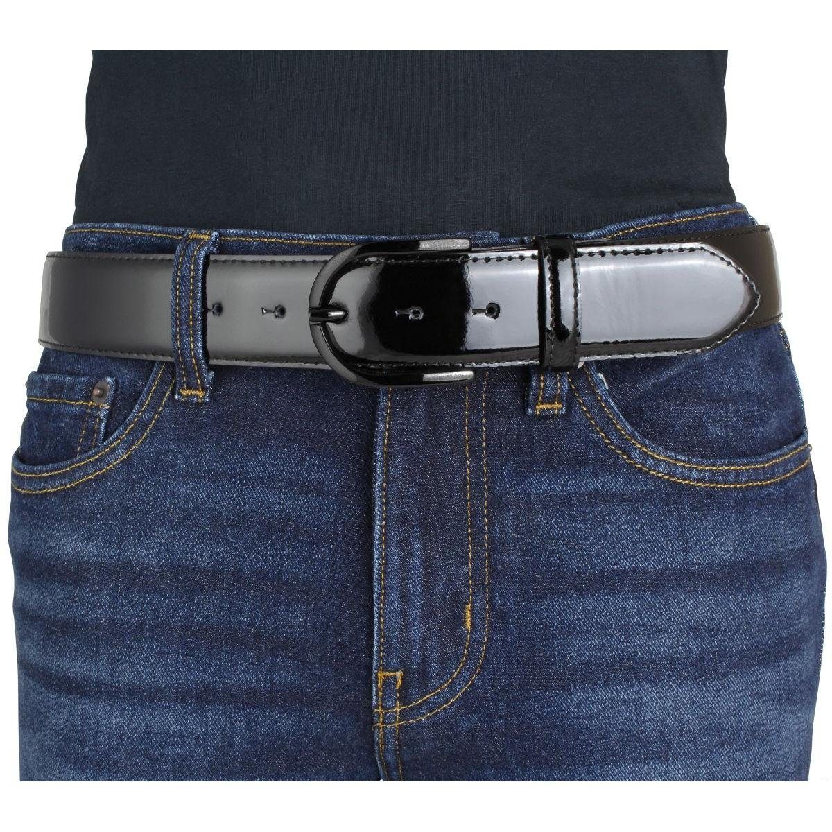 BELTINGER Ledergürtel Lack-Gürtel aus Leder 4 cm - Glänzender Damengürtel 4 günstig online kaufen