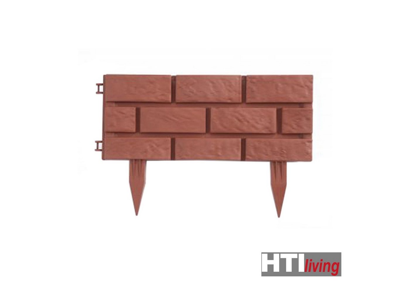 Thumbnail - HTI-Living Beetumrandung Beeteinfassung Steinmauer Terracotta Nessa, LxH: 45x29 cm, Set, 4 Module, Beetbegrenzung Beetum...