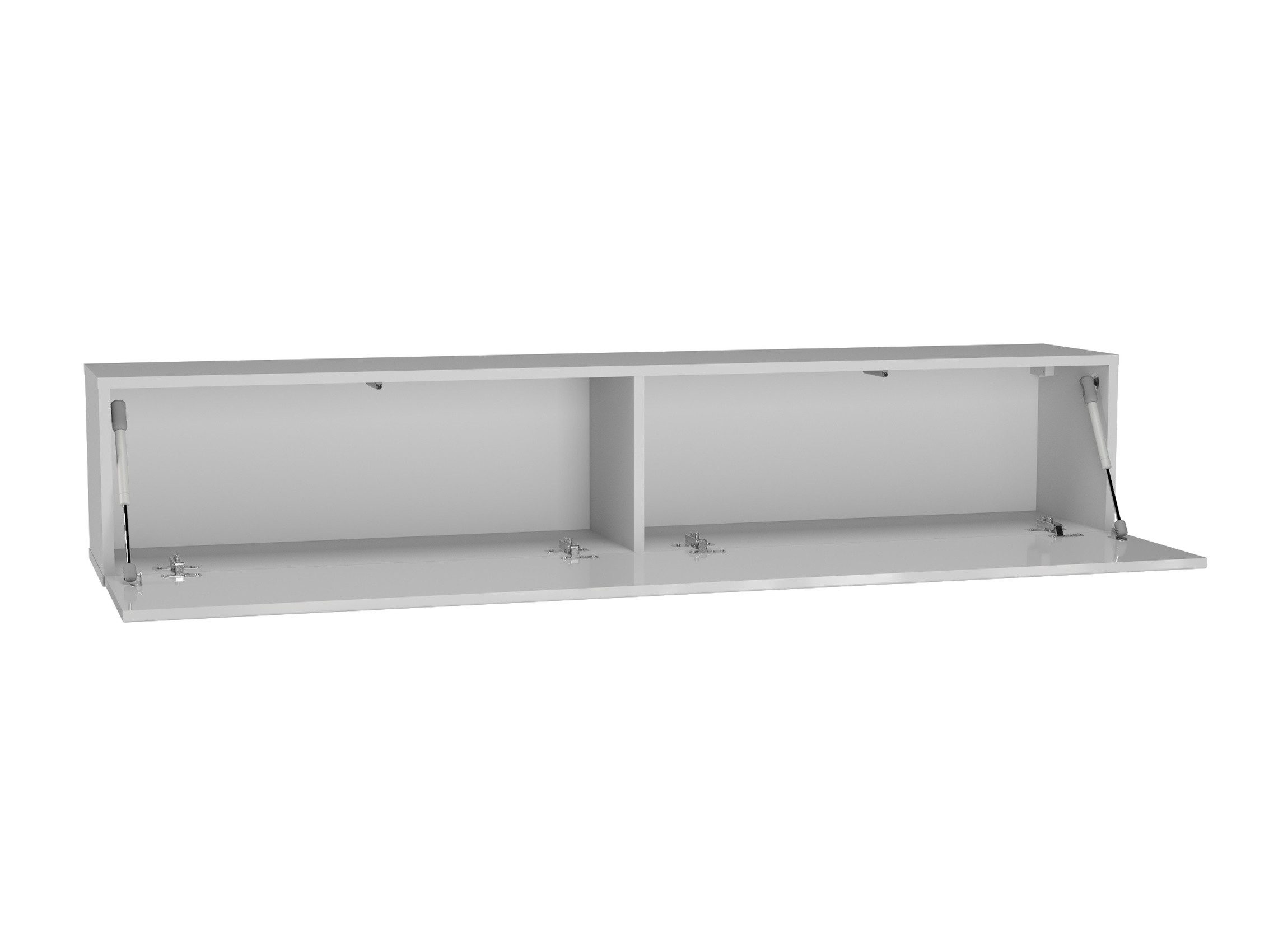 Raumhirsch Furniture Hängeschrank Wandschrank, Hochschrank, Aufbewahrungsschrank, Schrank (Maße: 160,2 x 30 x 29 cm (Minimalistisches Design, 4 Fächern), viele Farbvarianten) Push-to-Open-System, Tür rechts oder links montierbar