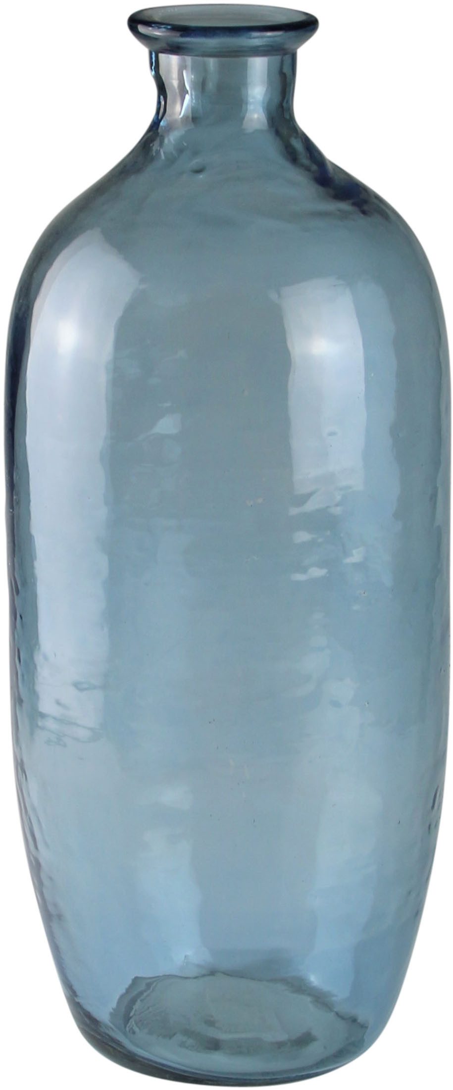 Dekovase Elegante Glasvase in Blau