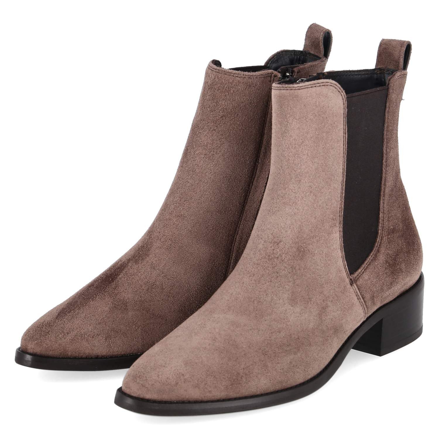 Paul Green 8271-069 Damen Rauleder brown Schlupfstiefel