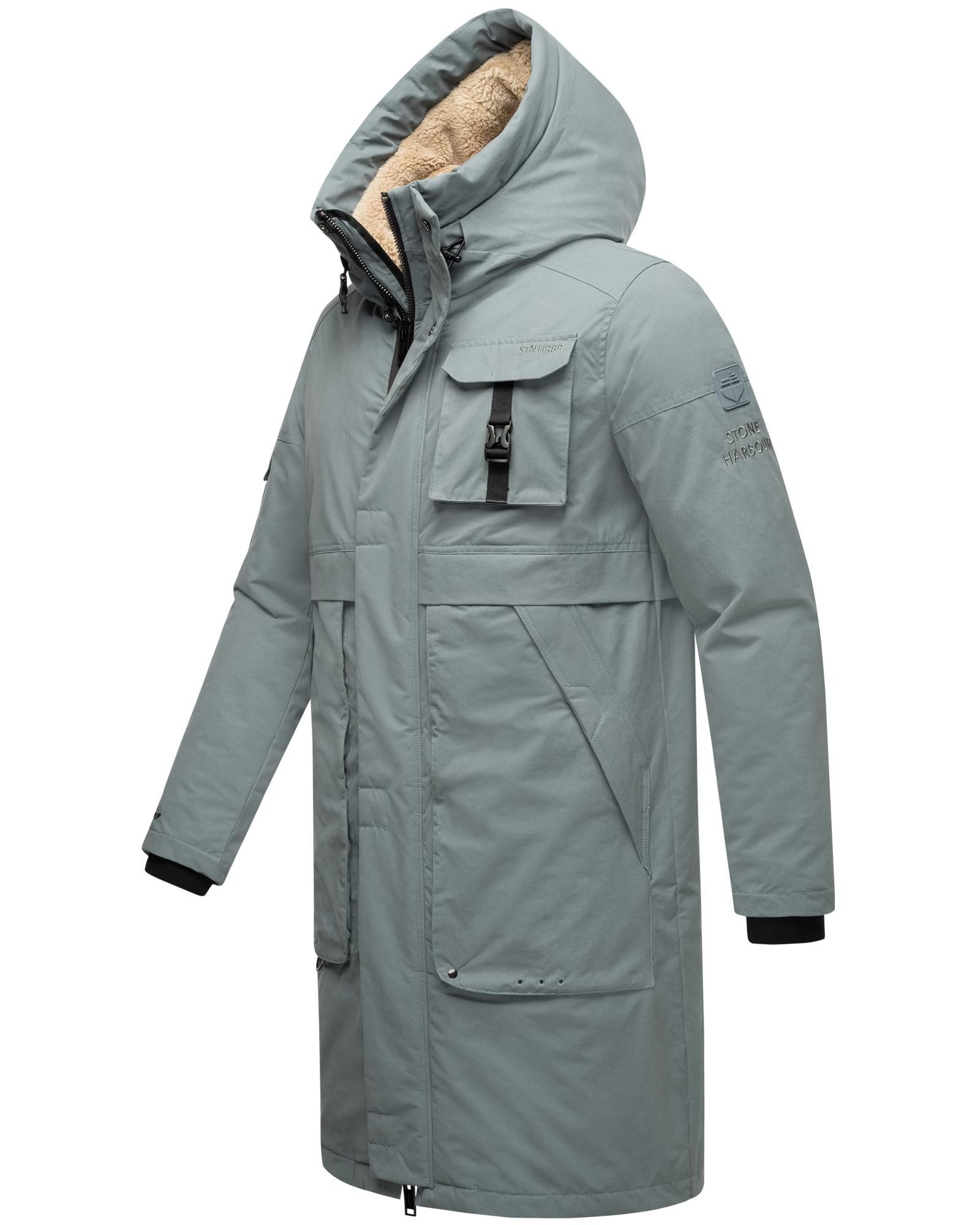 Stone Harbour Wintermantel Cyriaan XX Langer Herren Winterparka mit großen Eingrifftaschen