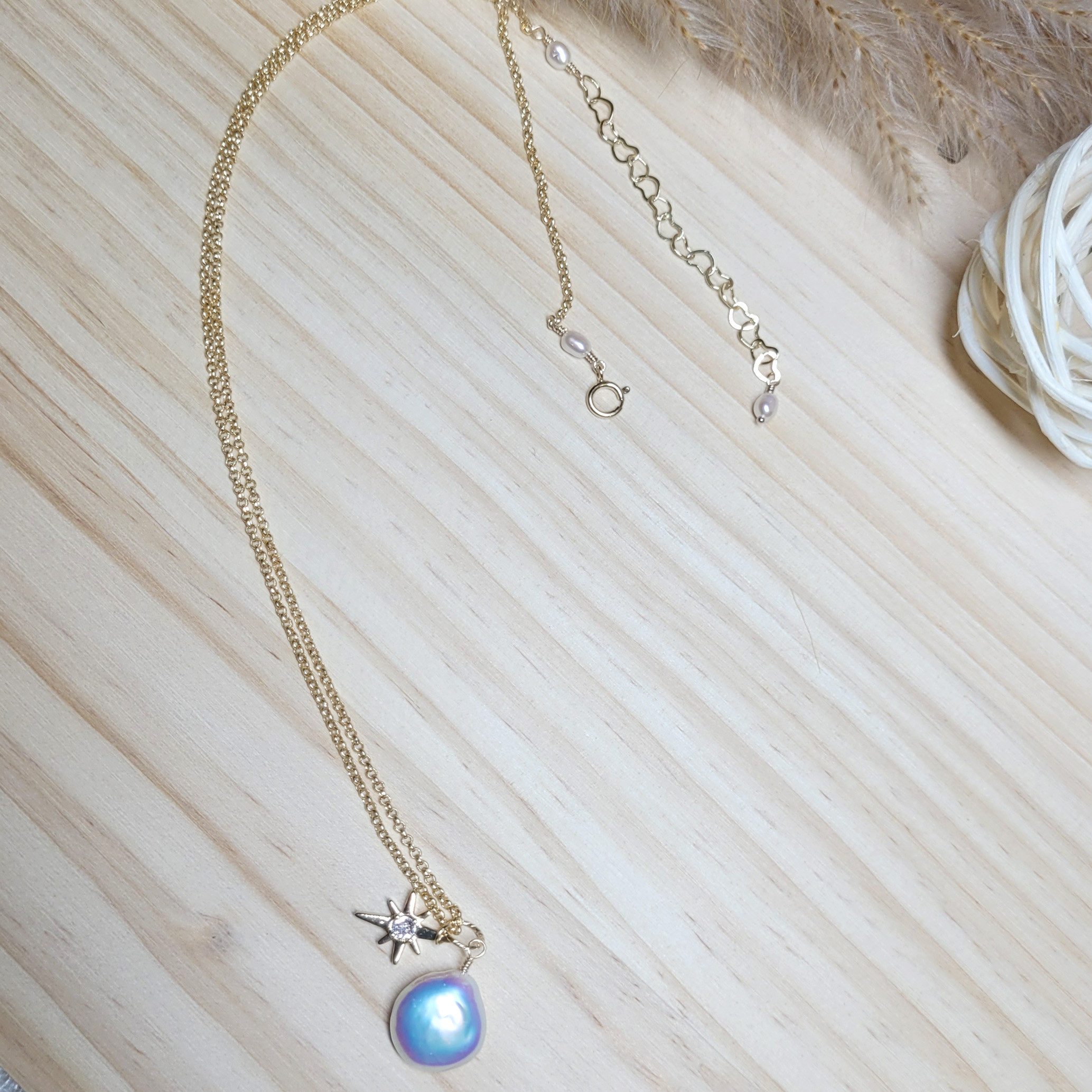 GOLDEN Kette mit Anhänger Zierliche Süßwasser günstig online kaufen
