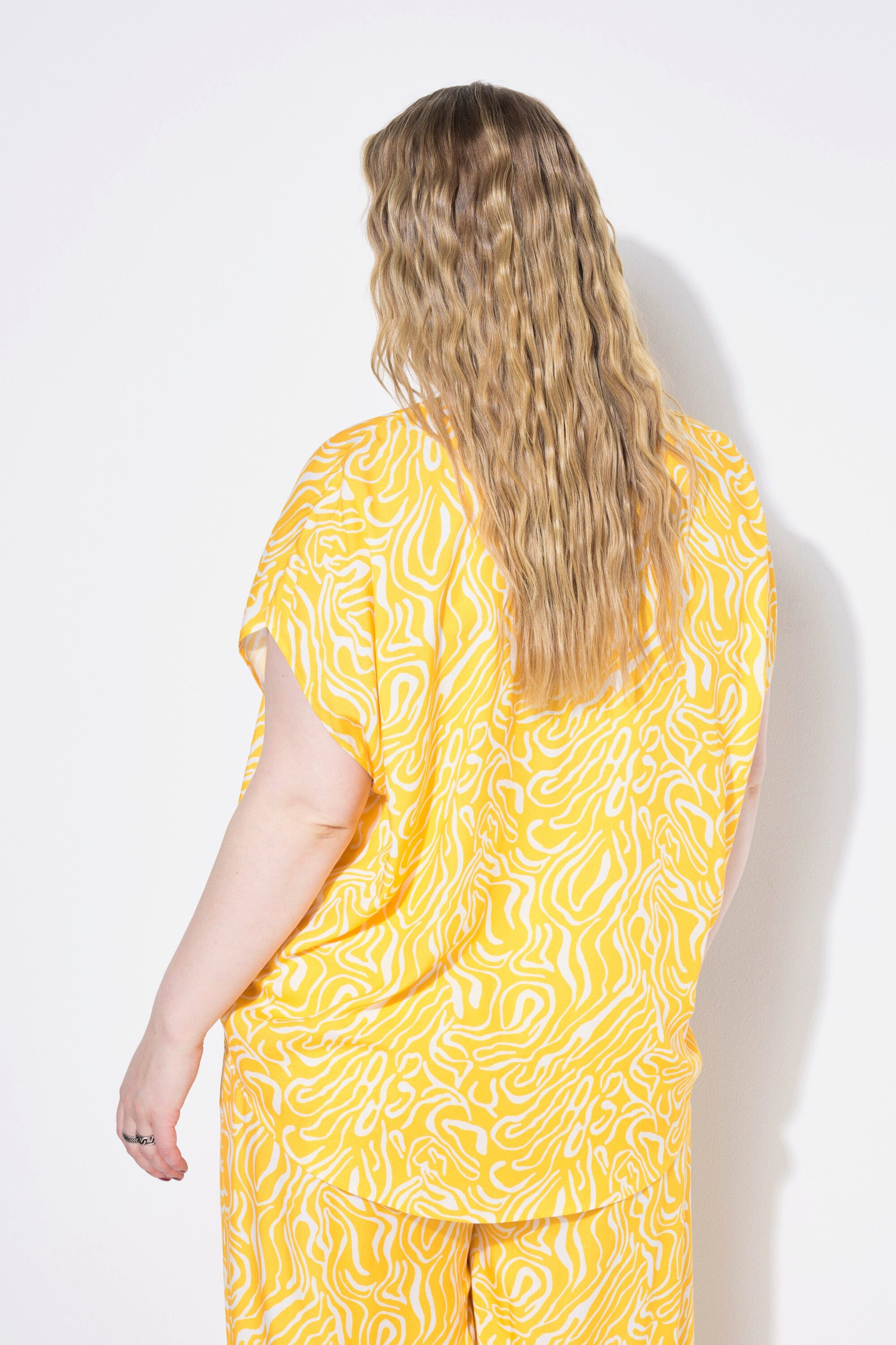 Studio Untold Hemdbluse Blusenshirt oversized Wave-Print