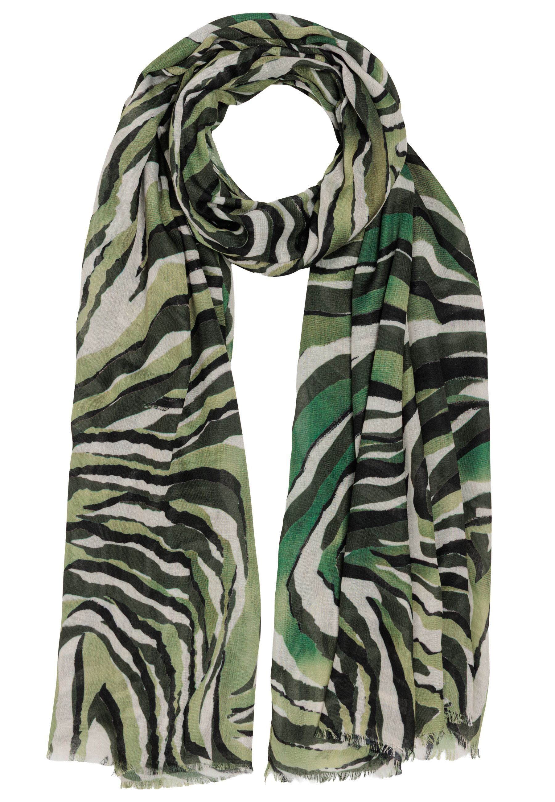 Caspar Modeschal Luftig warmer Damen Schal Halstuch mit Zebra Motiv - SC554 günstig online kaufen